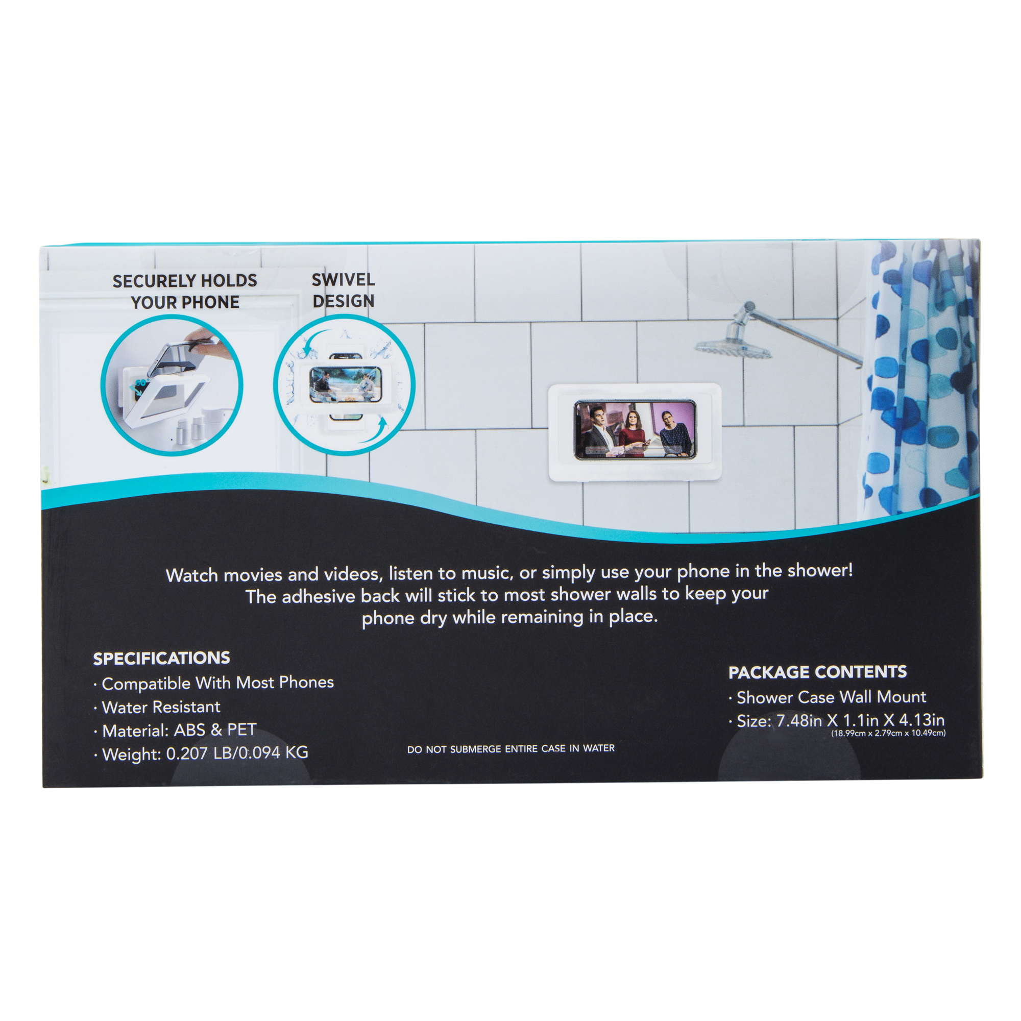 Swivel Shower Case Wall Mount For Smart Phones