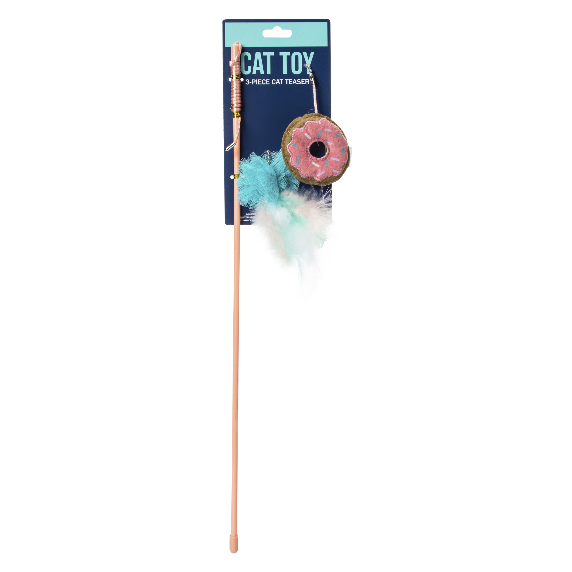 Wand Cat Toy With Donut Teaser 18in