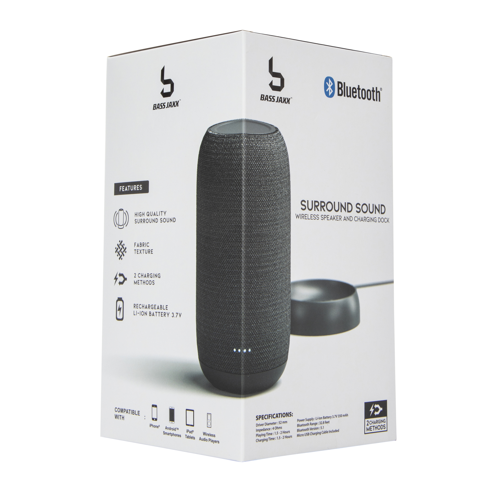 Surround Sound Wireless Bluetooth® Speaker & Charging Dock