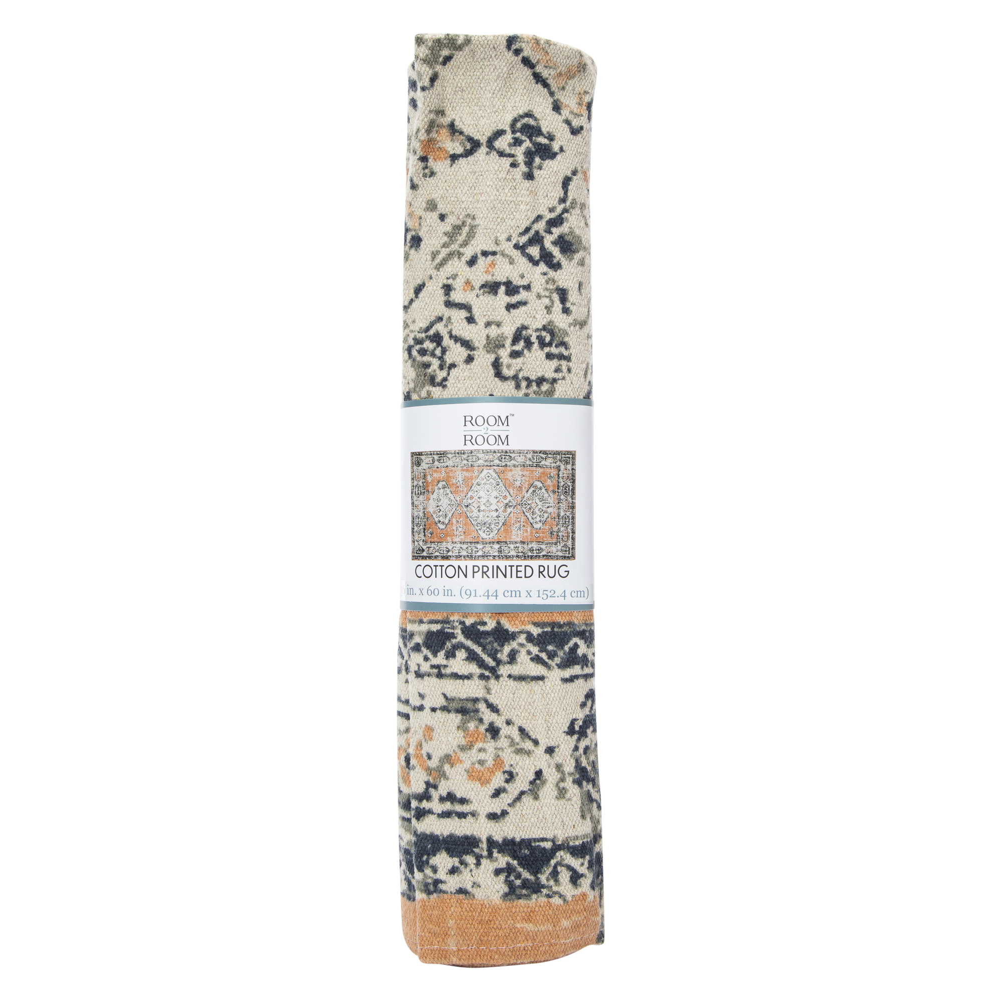 Cotton Printed Rug 3' x 5'