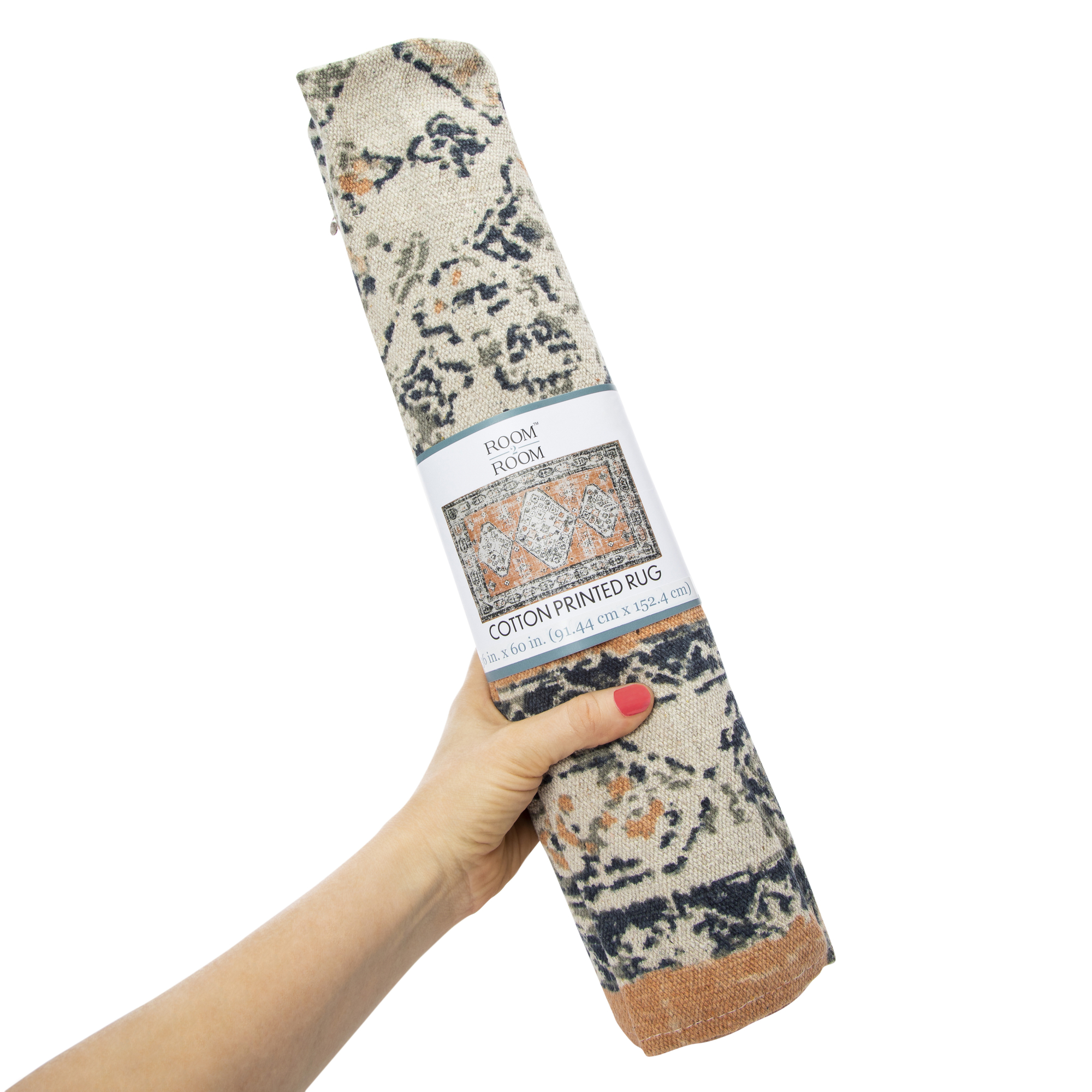 Cotton Printed Rug 3' x 5'