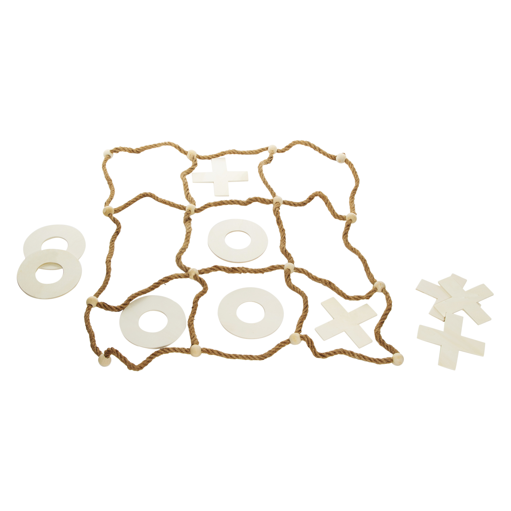 Jumbo Wooden Tic Tac Toe Game Set