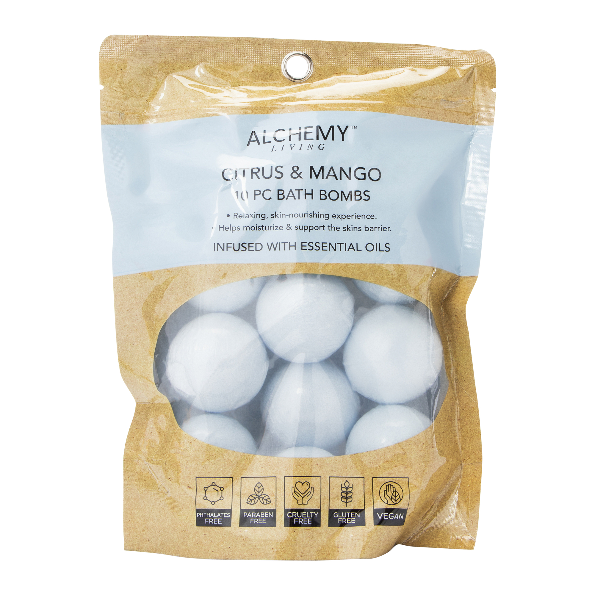 Alchemy Living™ Essential Oil-infused Bath Bombs 10-Count