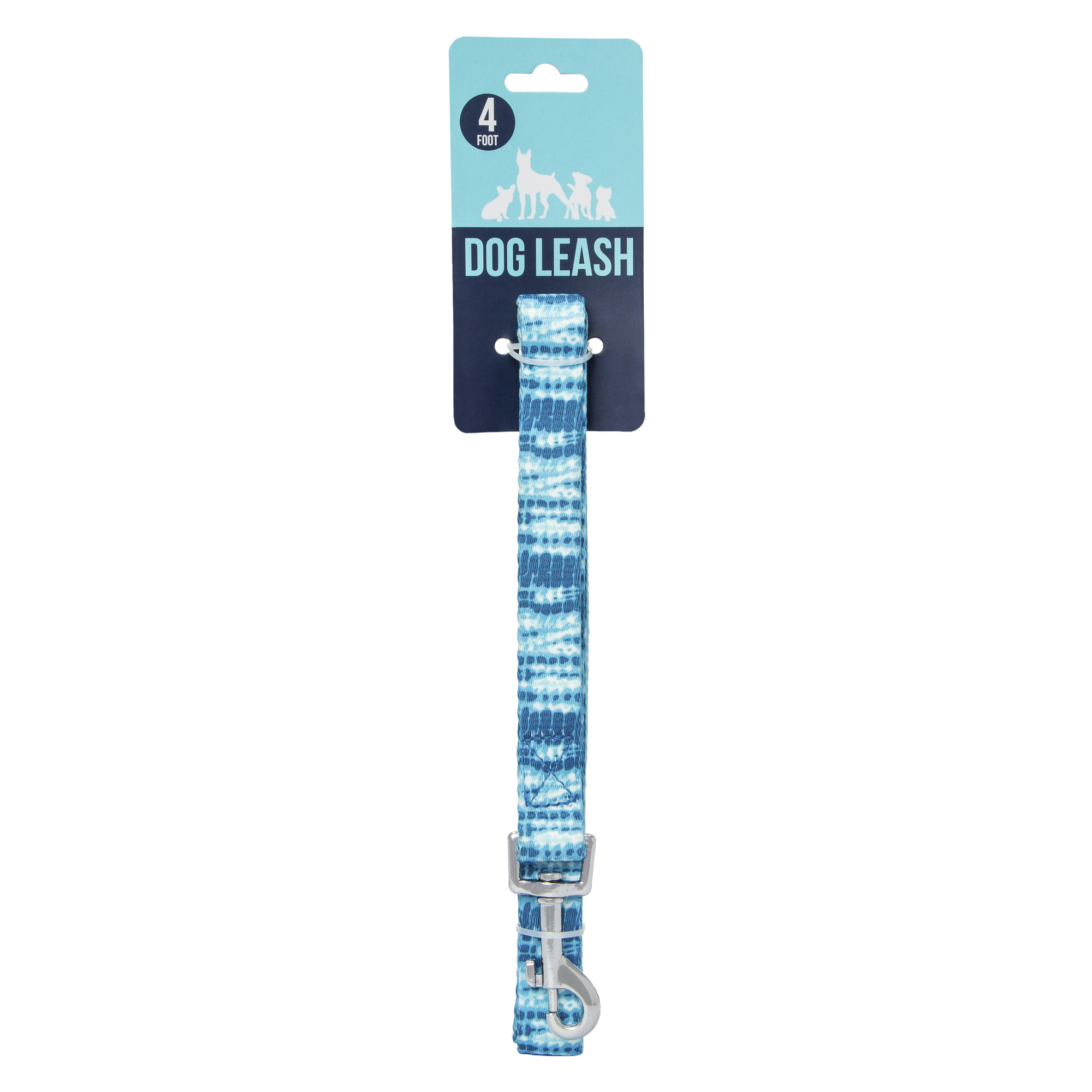 4ft Blue Tie Dye Dog Leash