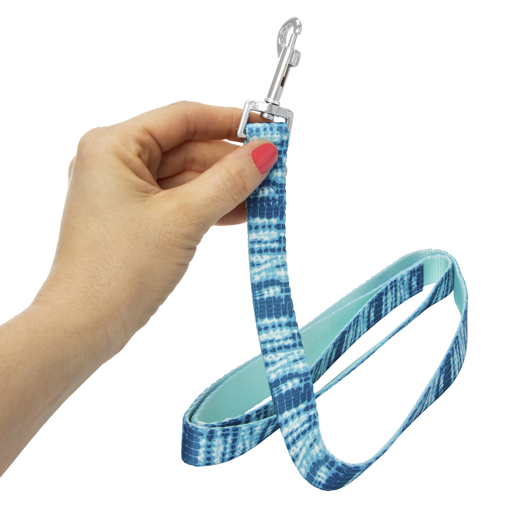 4ft Blue Tie Dye Dog Leash