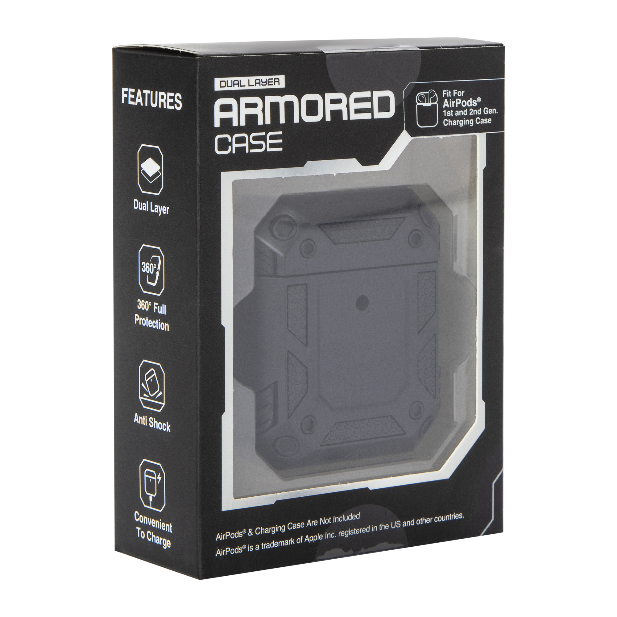 Dual-Layer Armored Case Fit For Airpods® Gen 1 & 2