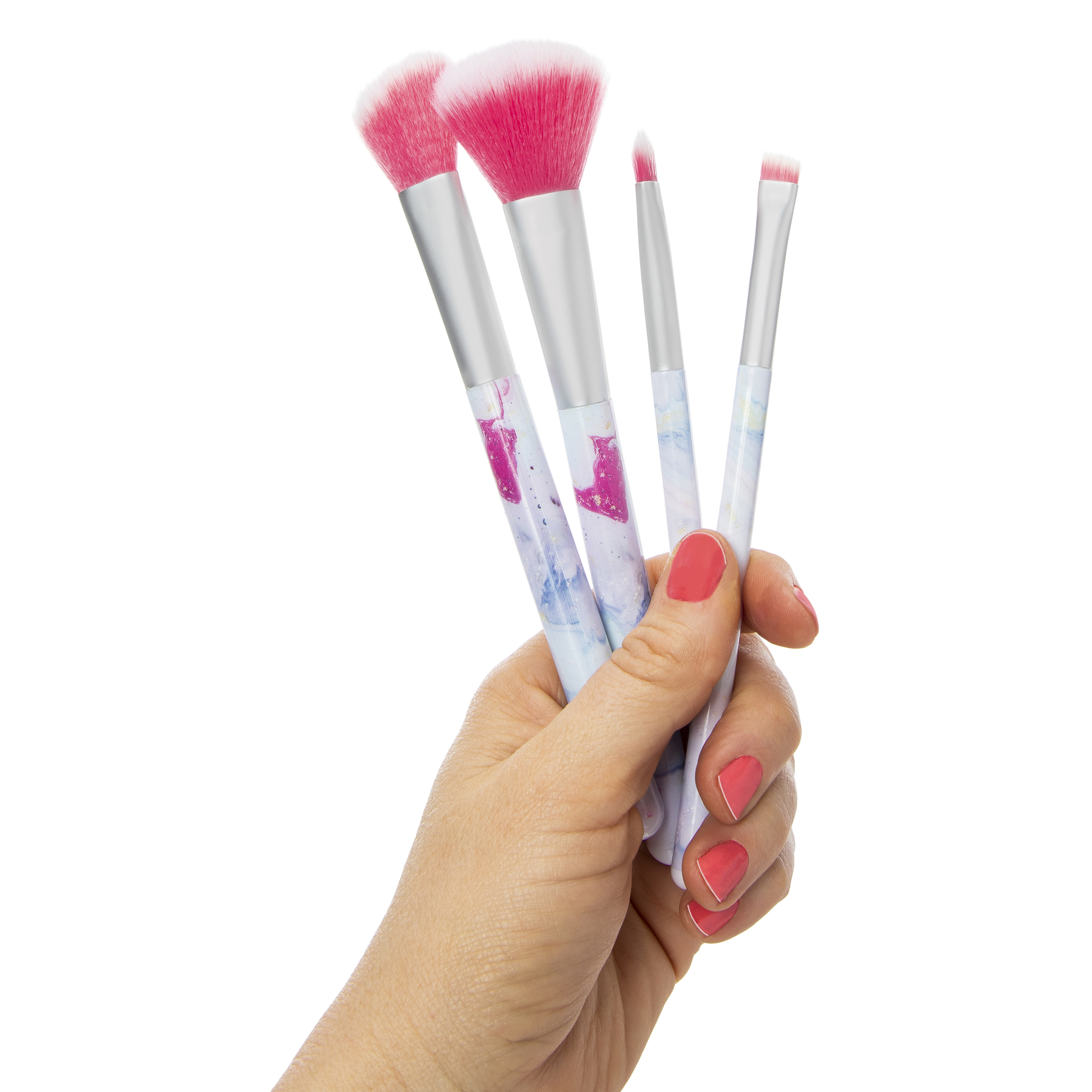 4-Piece Makeup Brush Set & Pouch
