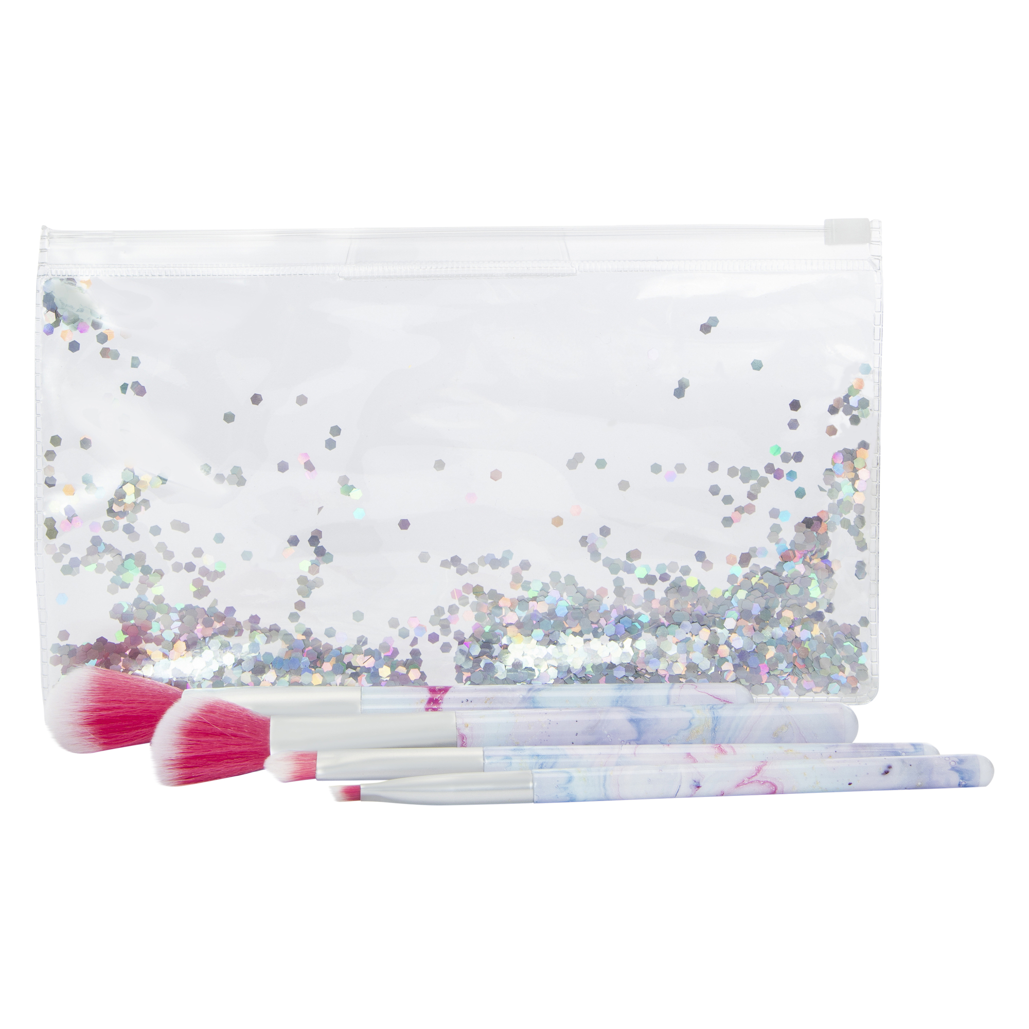 4-Piece Makeup Brush Set & Pouch