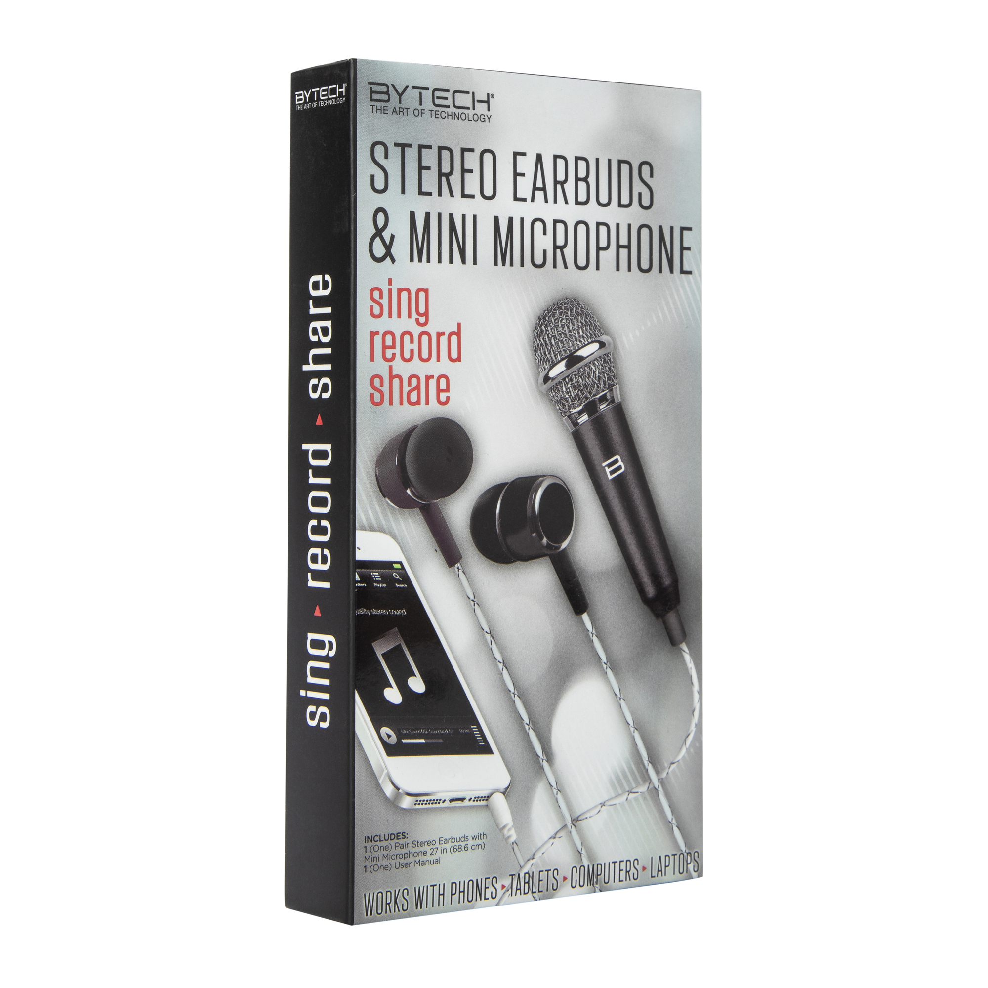 Stereo Earbuds & Mini Microphone