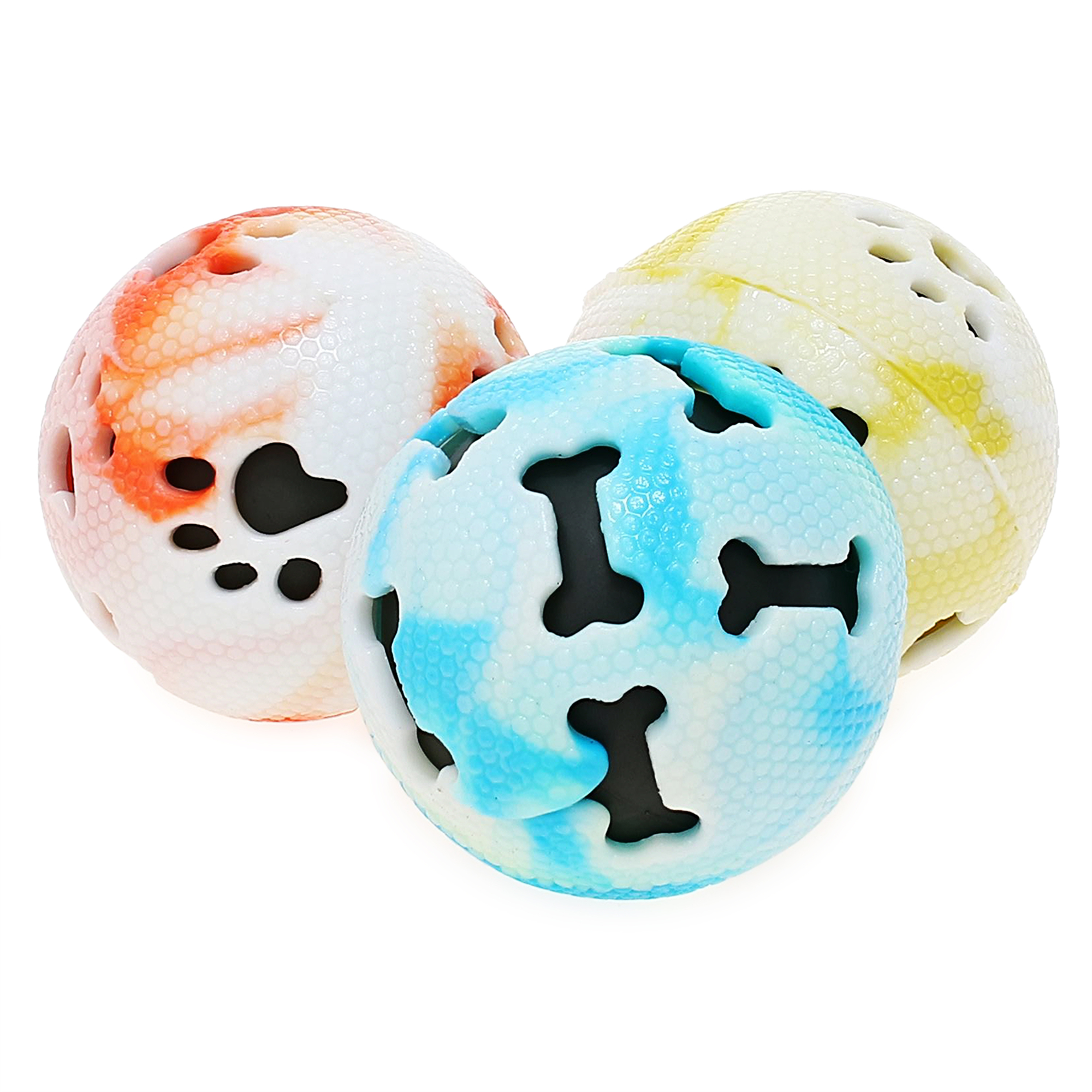 Squeaky Ball Dog Toys 3-Count