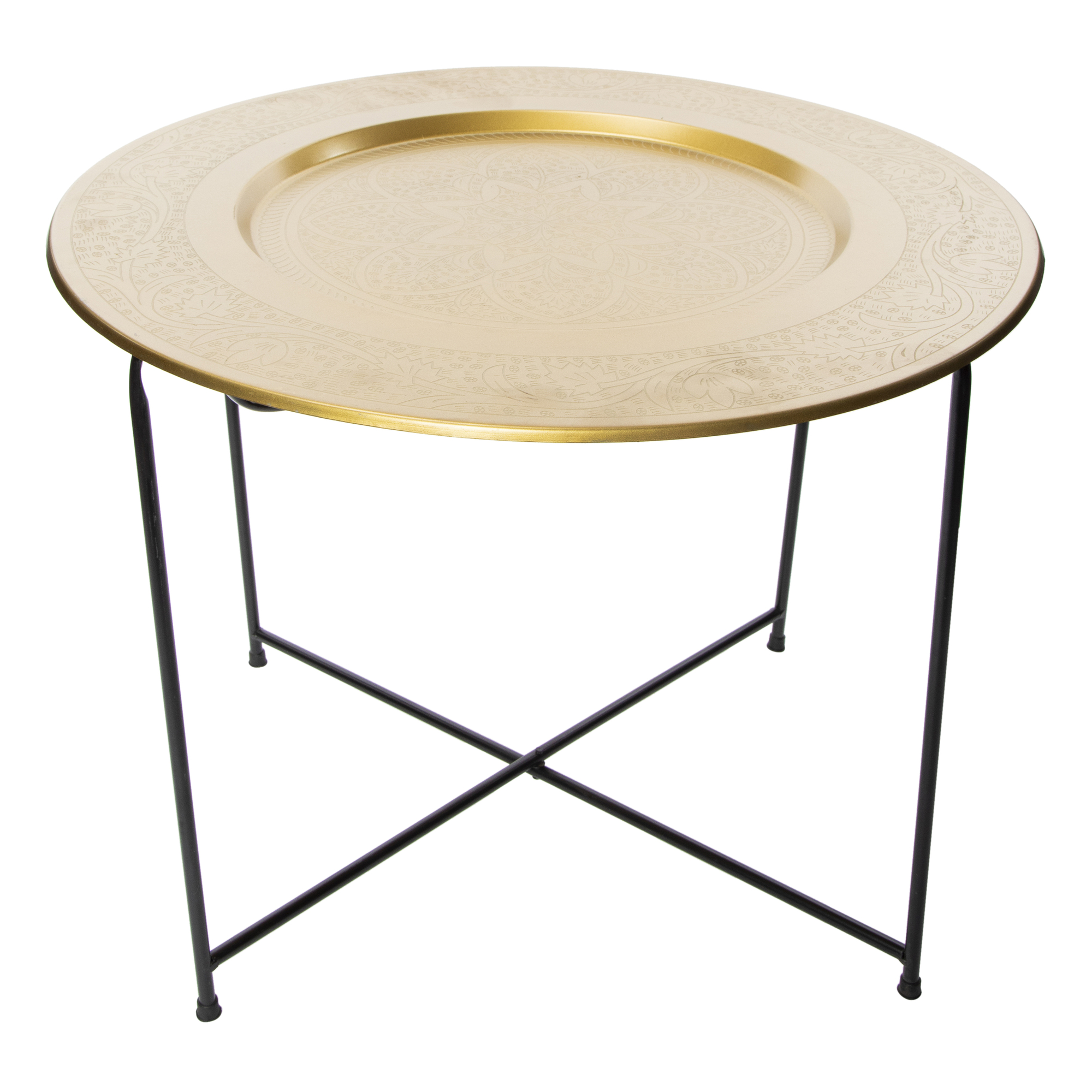 Gold Etched Table 17in x 21in