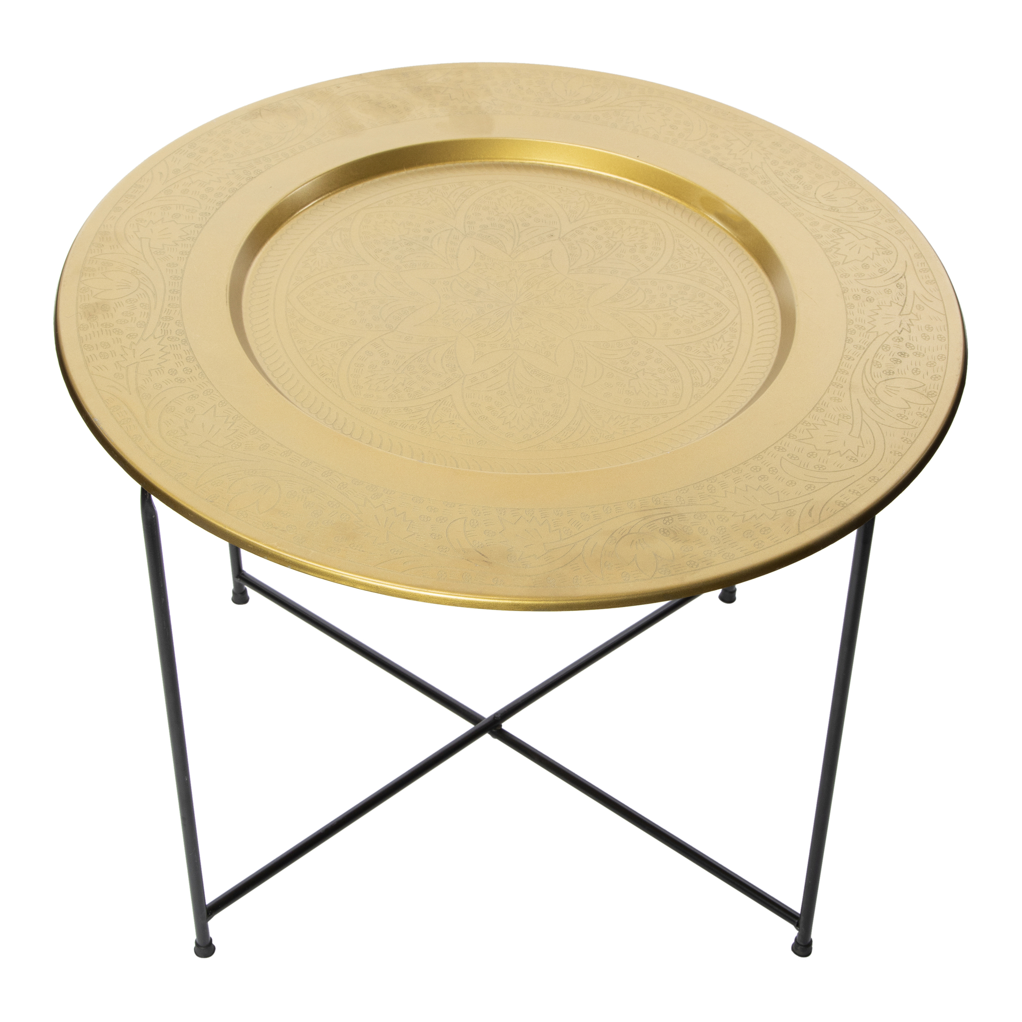Gold Etched Table 17in x 21in