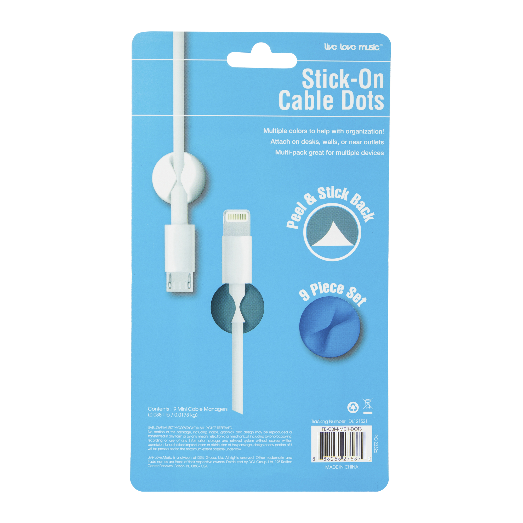 Flower Stick-On Cable Organizers 4-Count