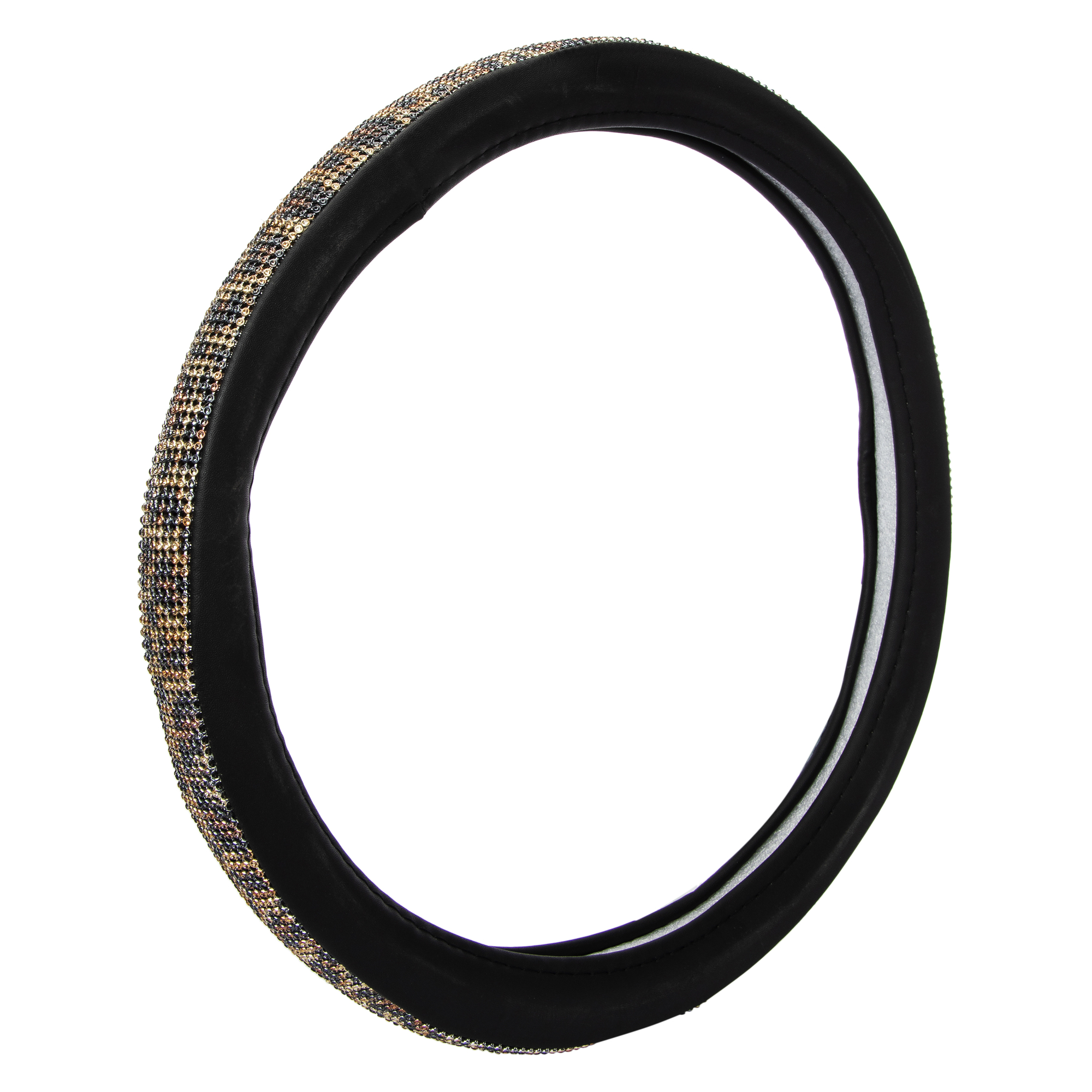 Iridescent Synthetic Leather Steering Wheel Cover 15in