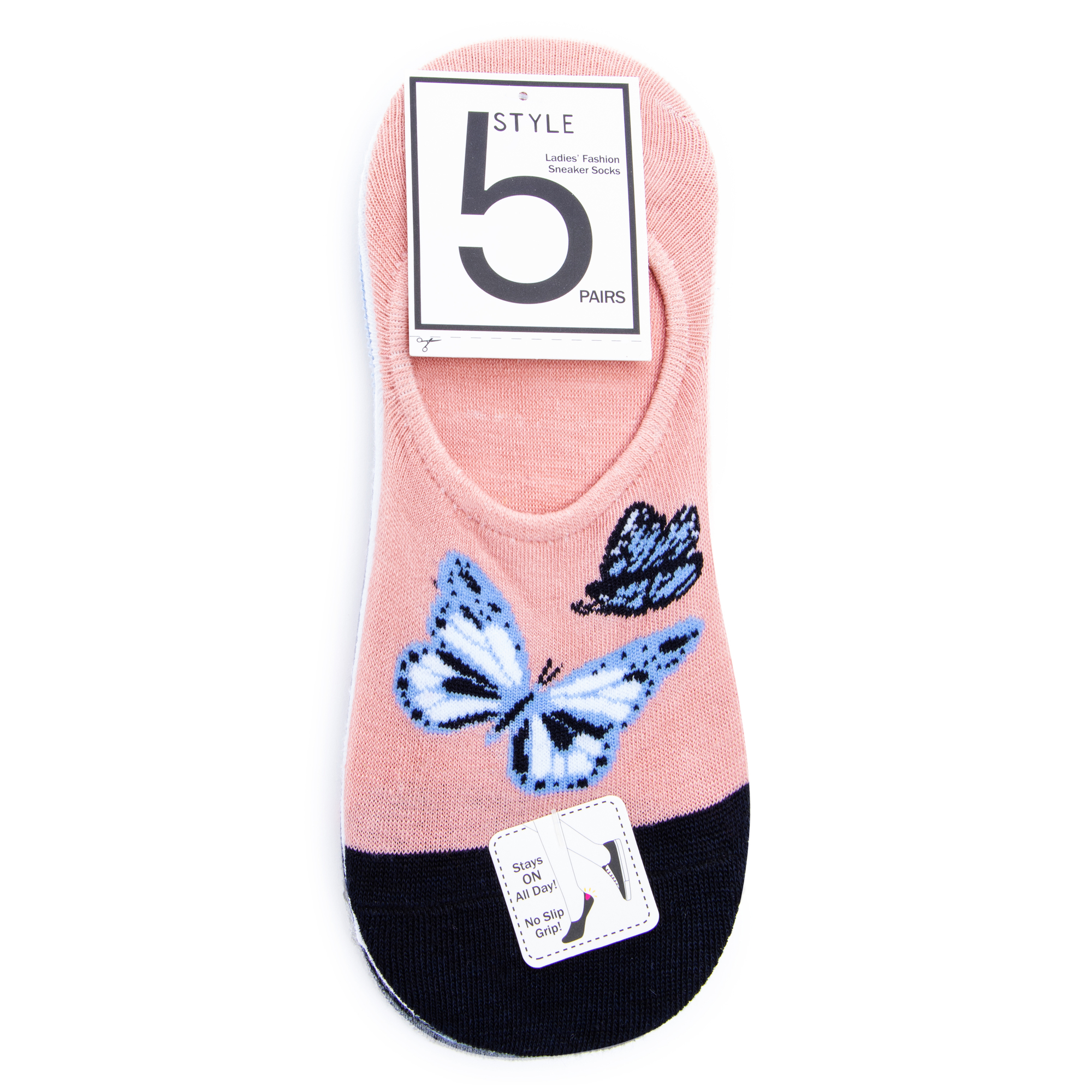 No-Show Sneaker Liner Socks 5-Pack