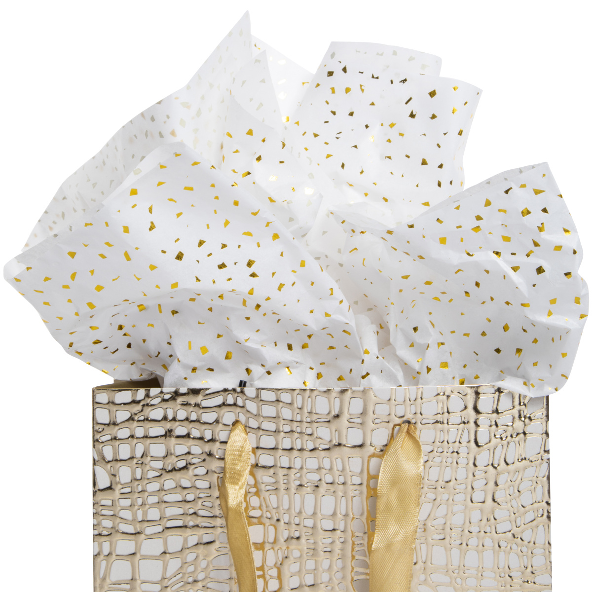 8-Count Gold Speck Tissue Paper