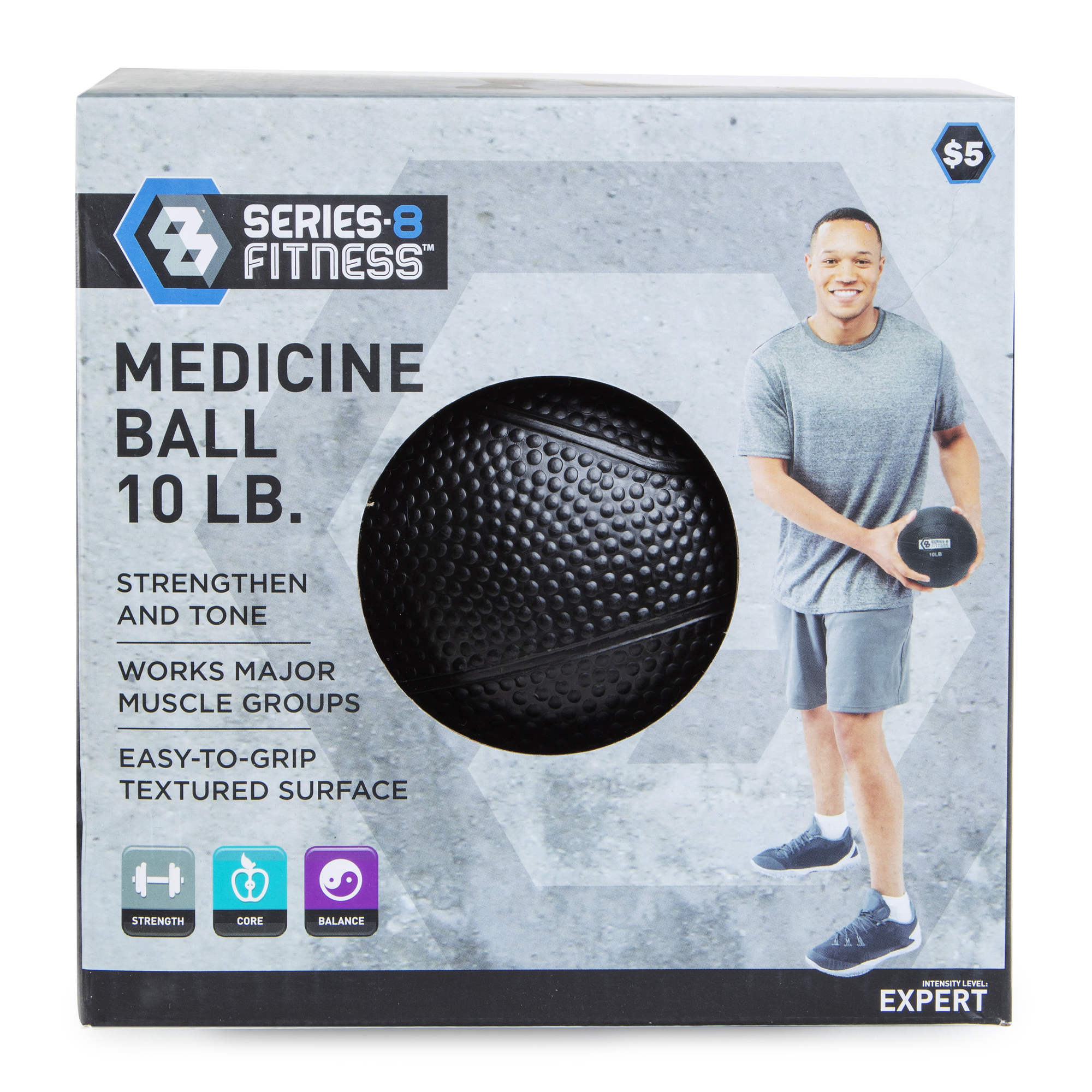 Series-8 Fitness™ 10lb Medicine Ball
