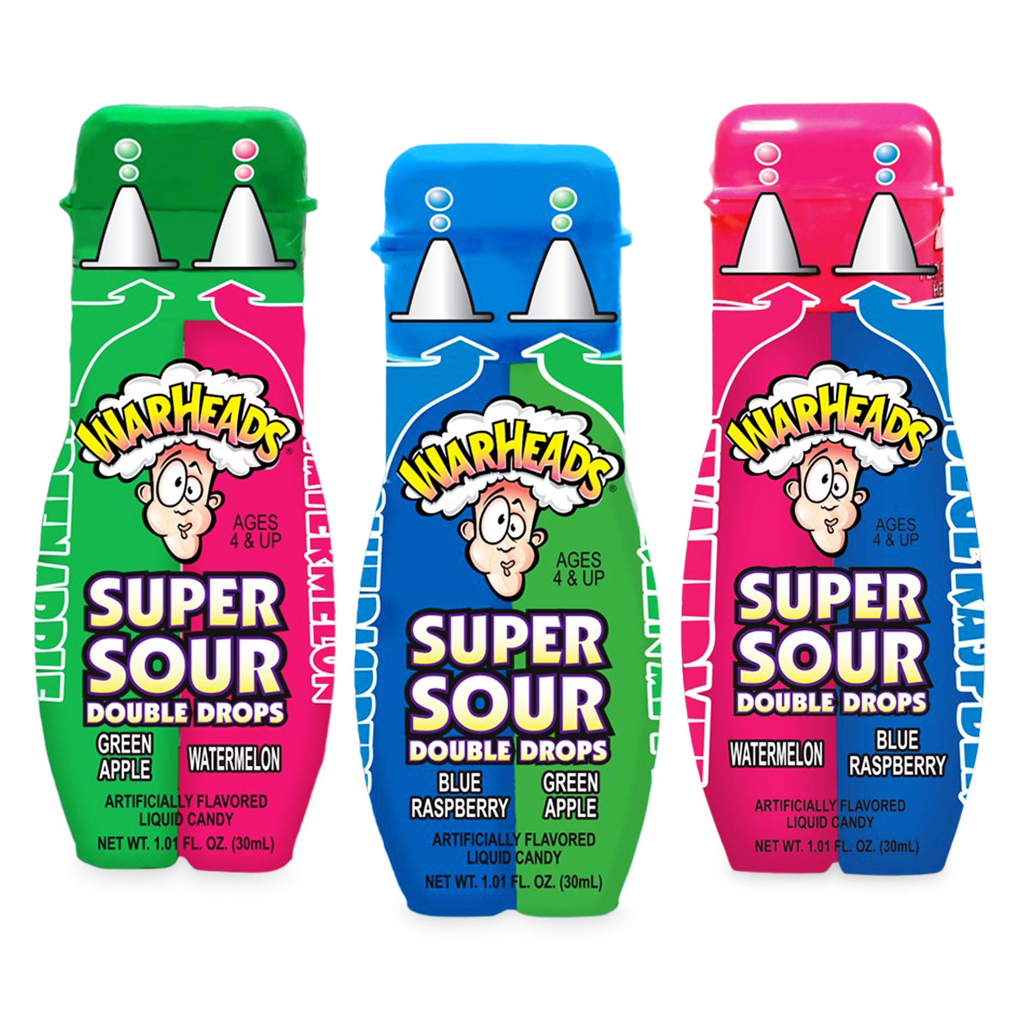 Warheads® Super Sour Double Drops Liquid Candy 1.01oz