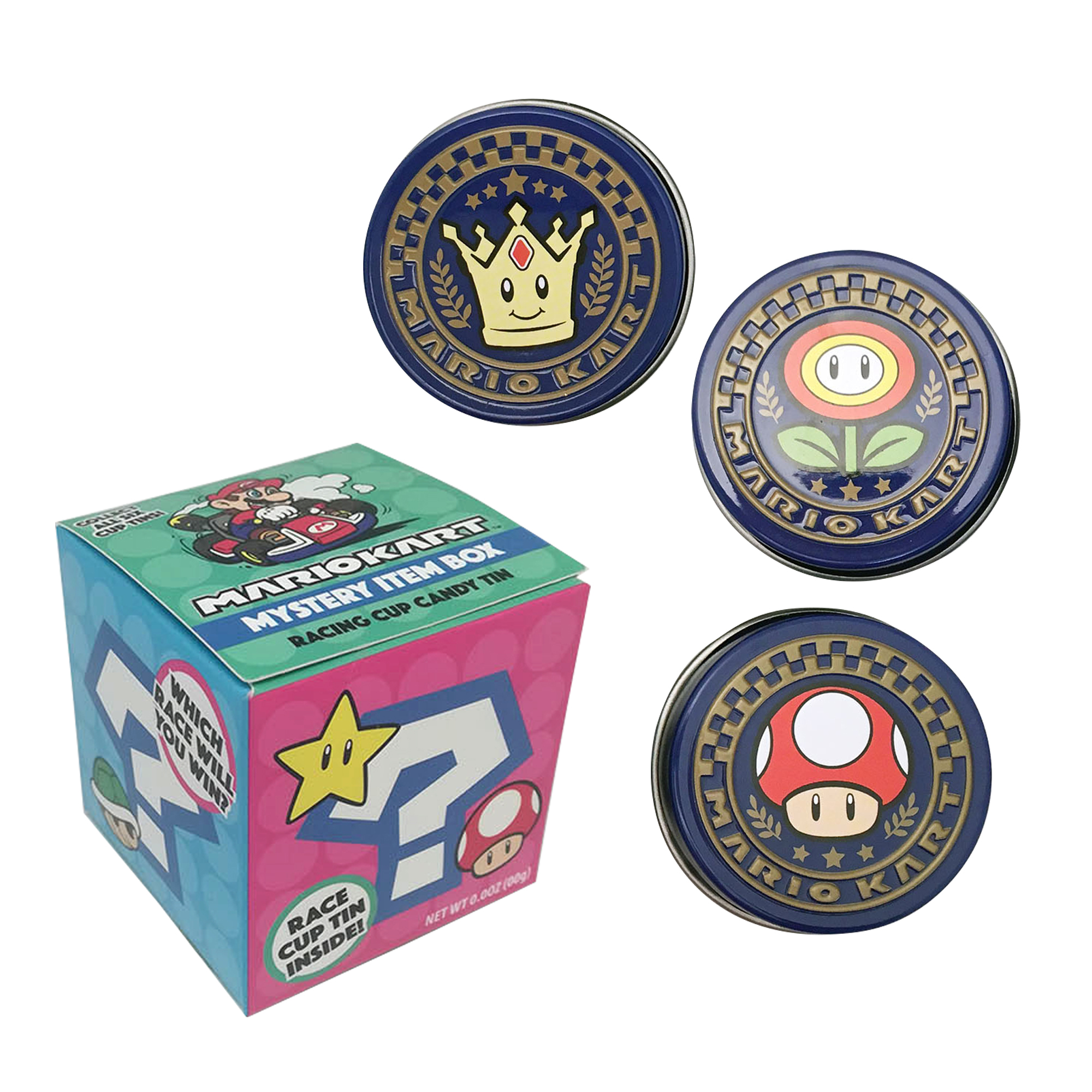 Mariocart™ Mystery Item Box Racing Cup Candy Tin