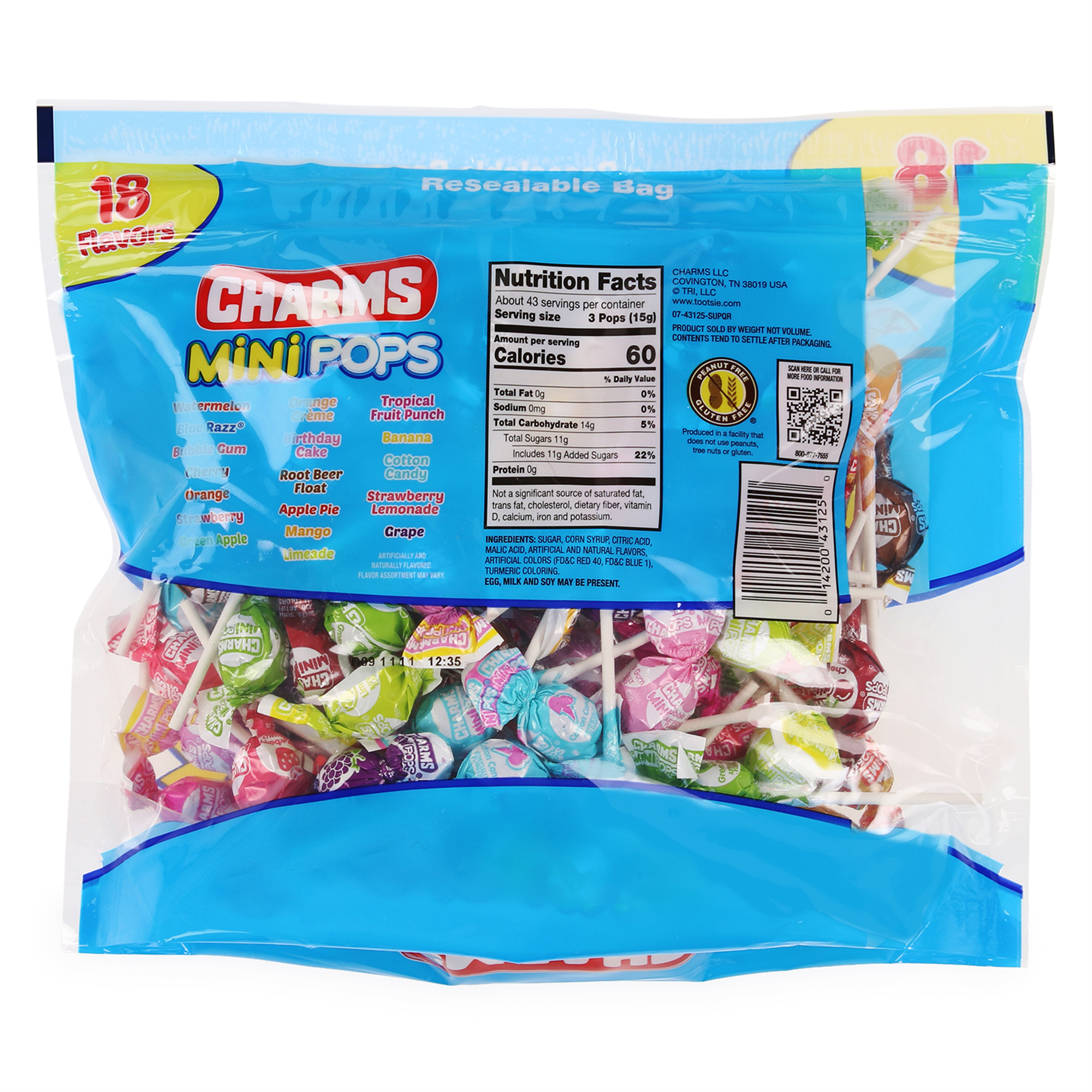 Charms® Mini Pops 125-Count Lollipops