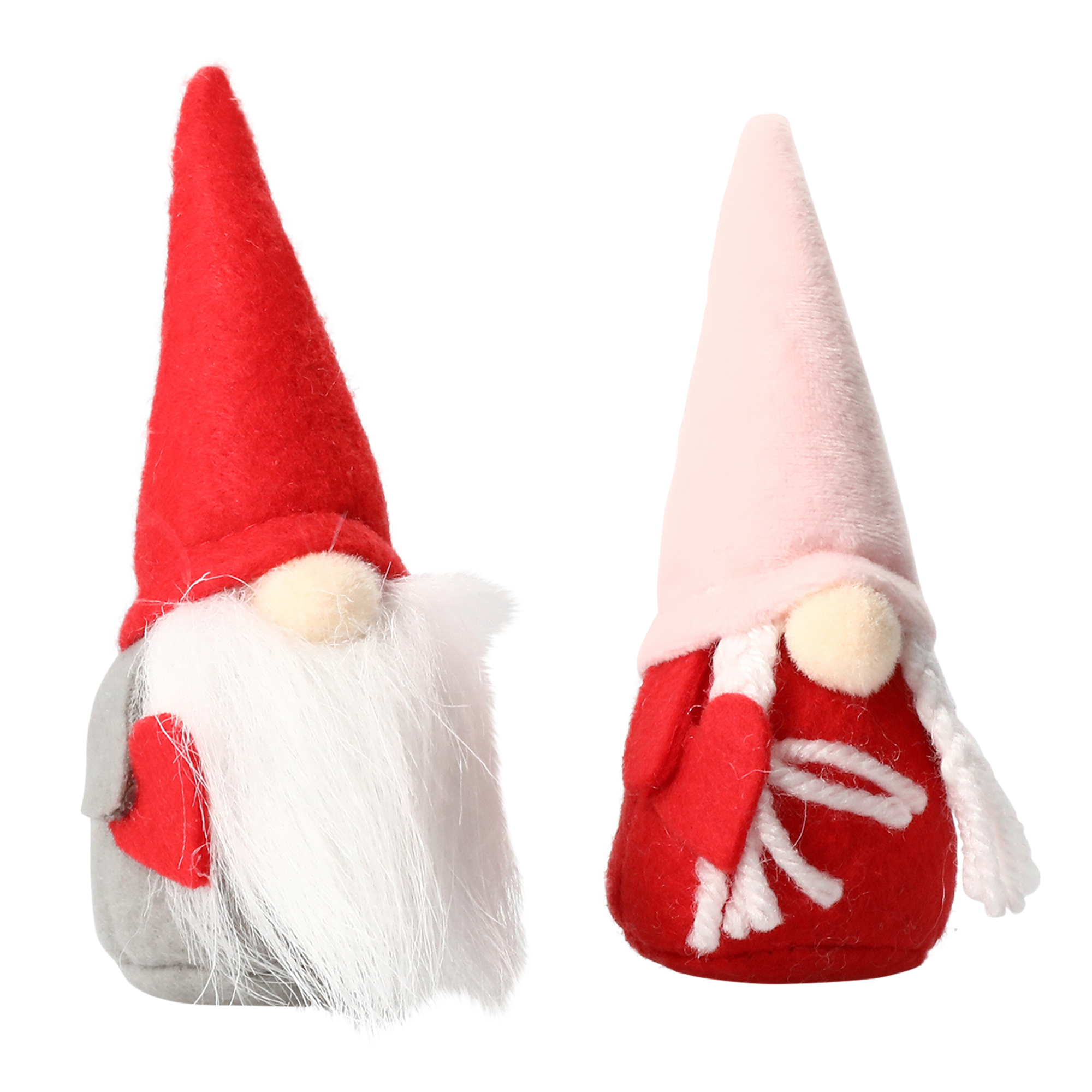 Gnome Figures 4.5in Pink & Red 2-Pack