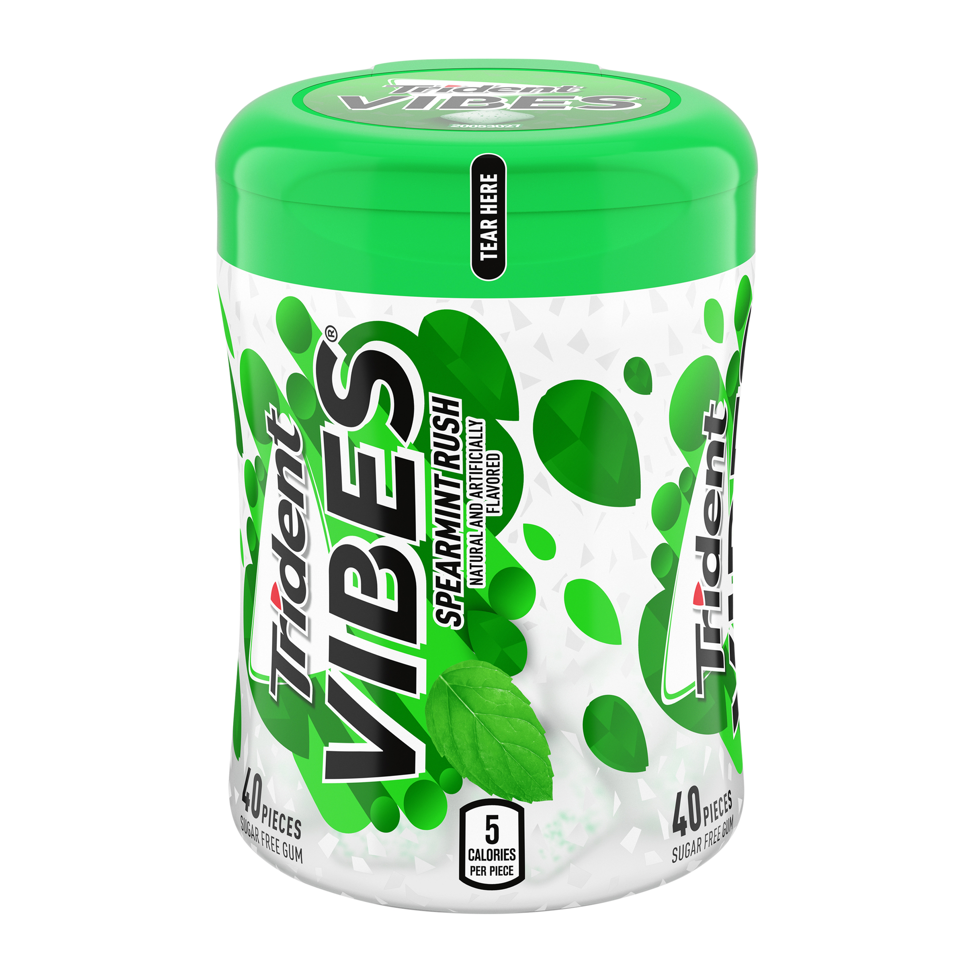 Trident Vibes® Spearmint Rush Sugar-Free Gum - 40 Pieces