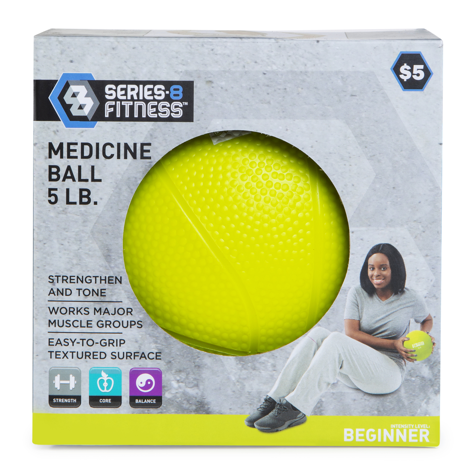 Series-8 Fitness™ 5lb Medicine Ball