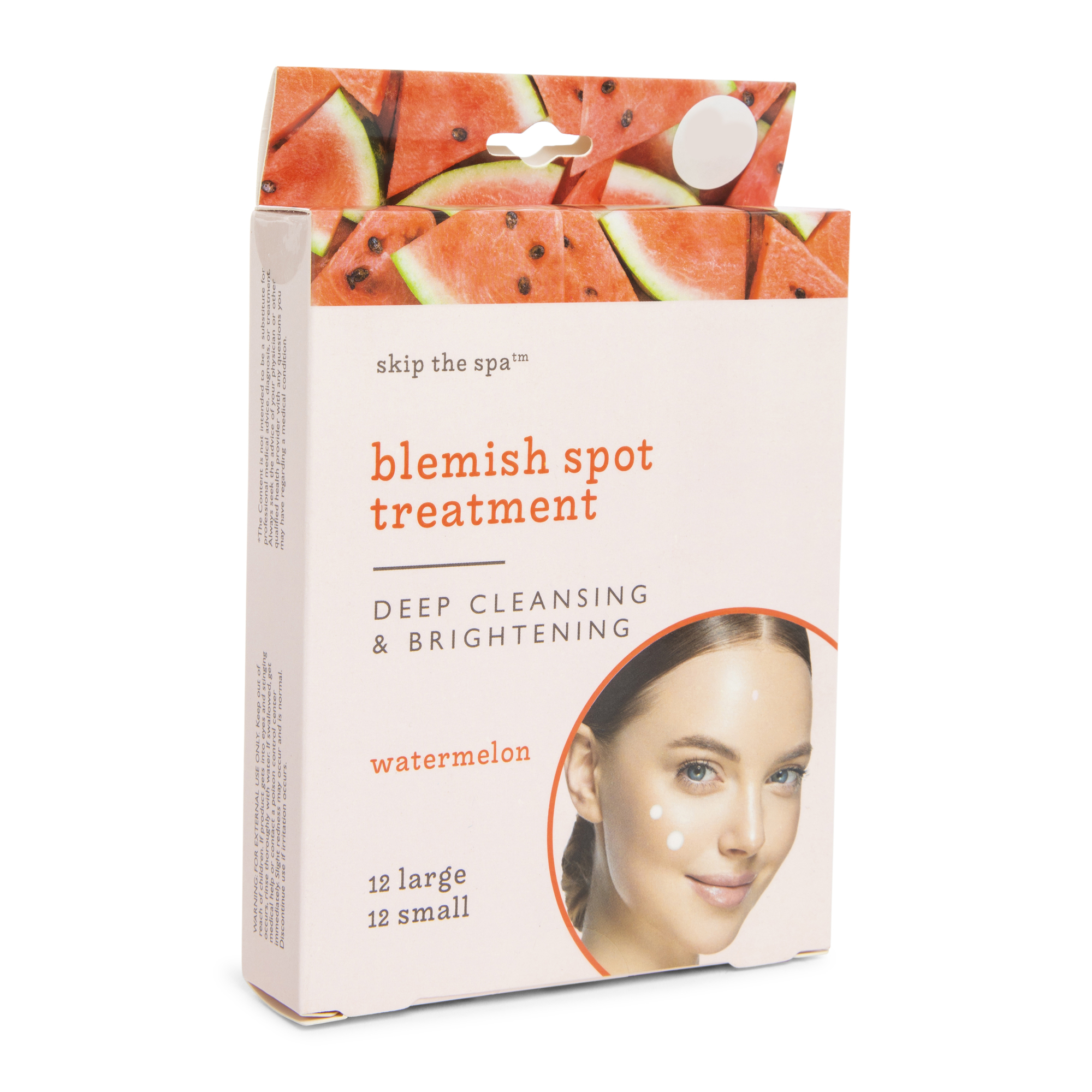 Skip The Spa™ Watermelon Blemish Spot Treatment Stickers, 24-Count