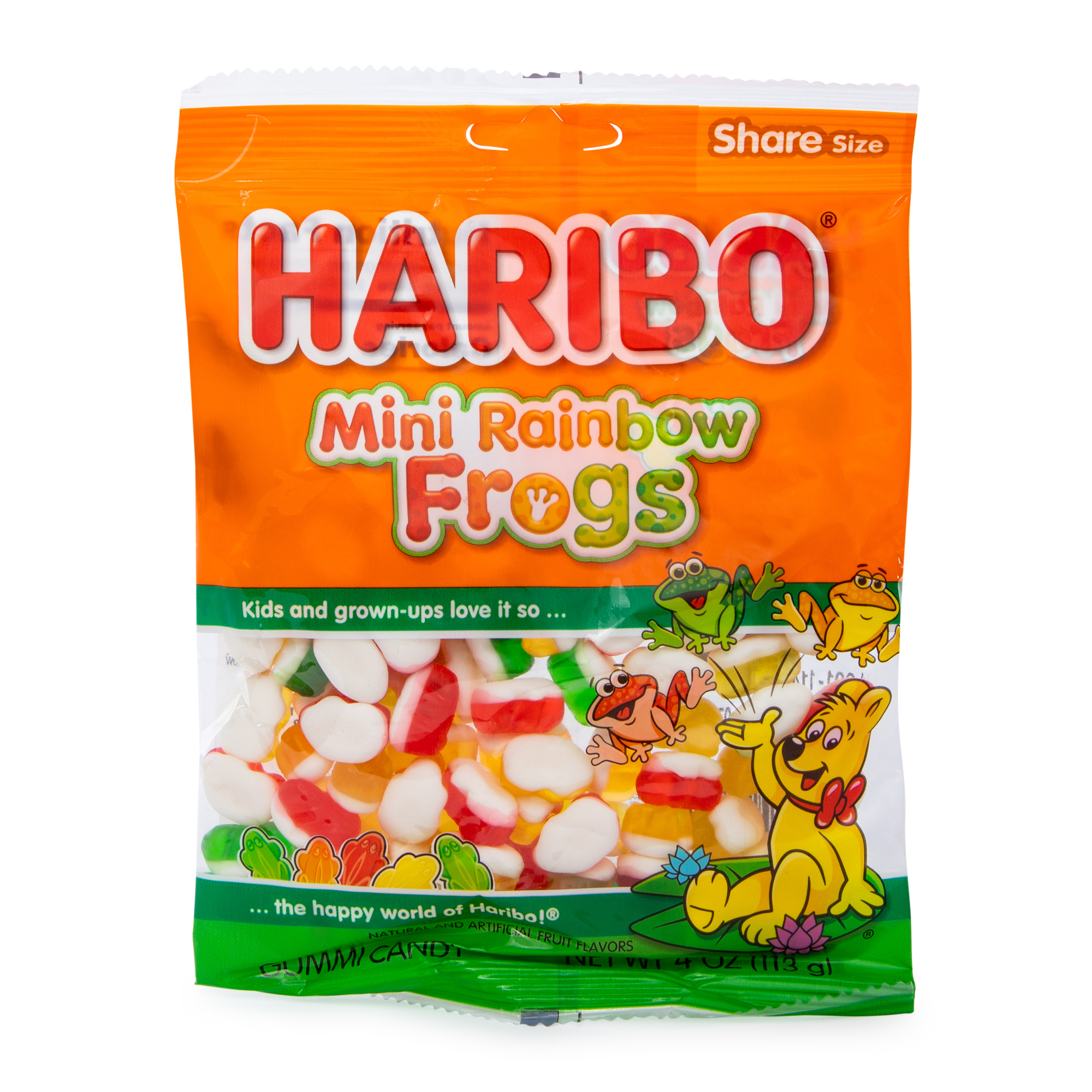 Haribo® Mini Rainbow Frogs Gummi Candy 4oz