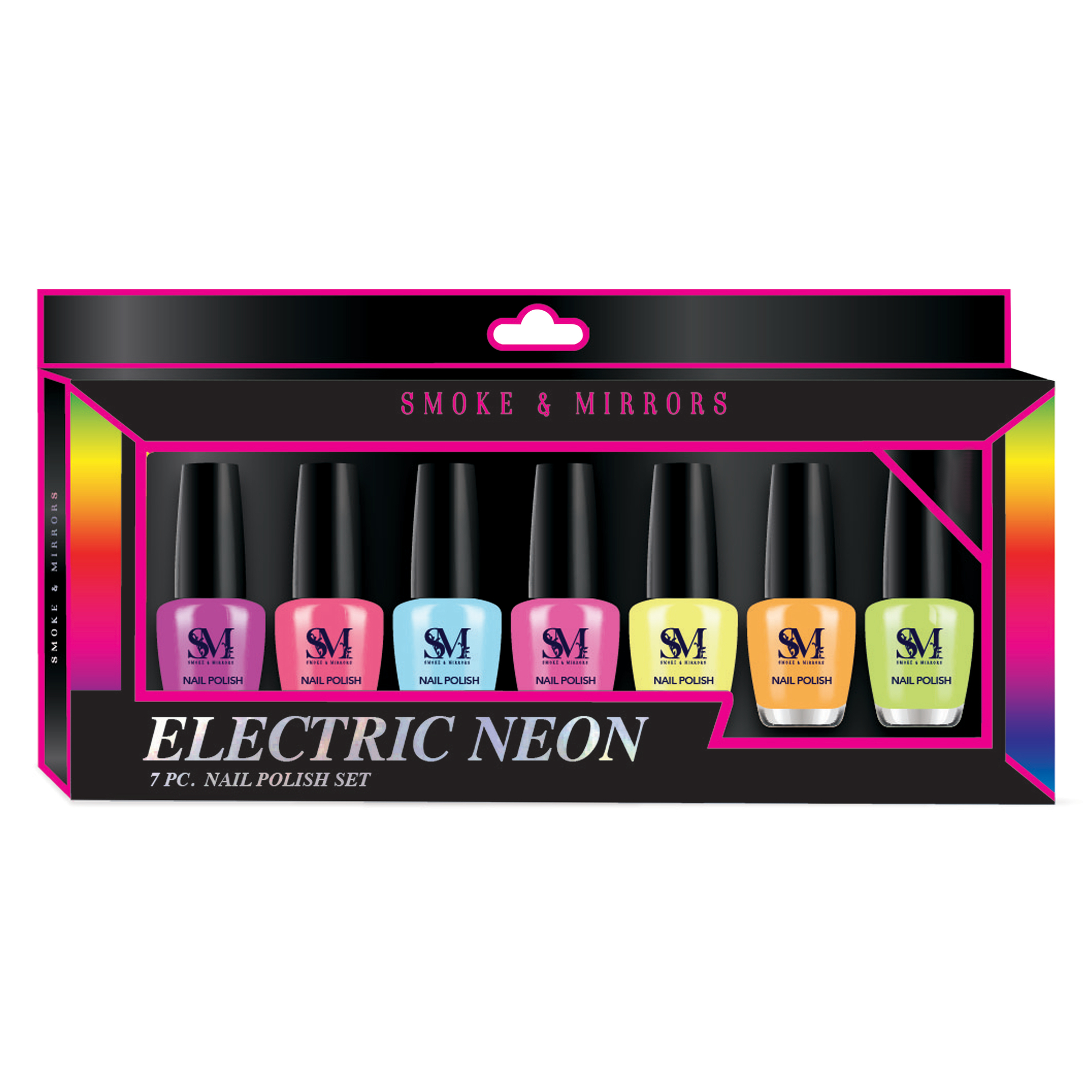 Smoke & Mirrors Electric Neon Nail Polish 7-Piece Set