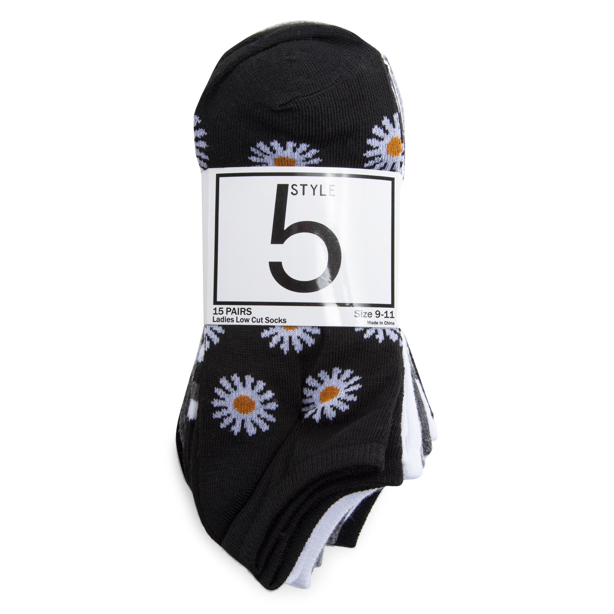Low-Cut Ankle Socks 15-Pack - Prints & Solids