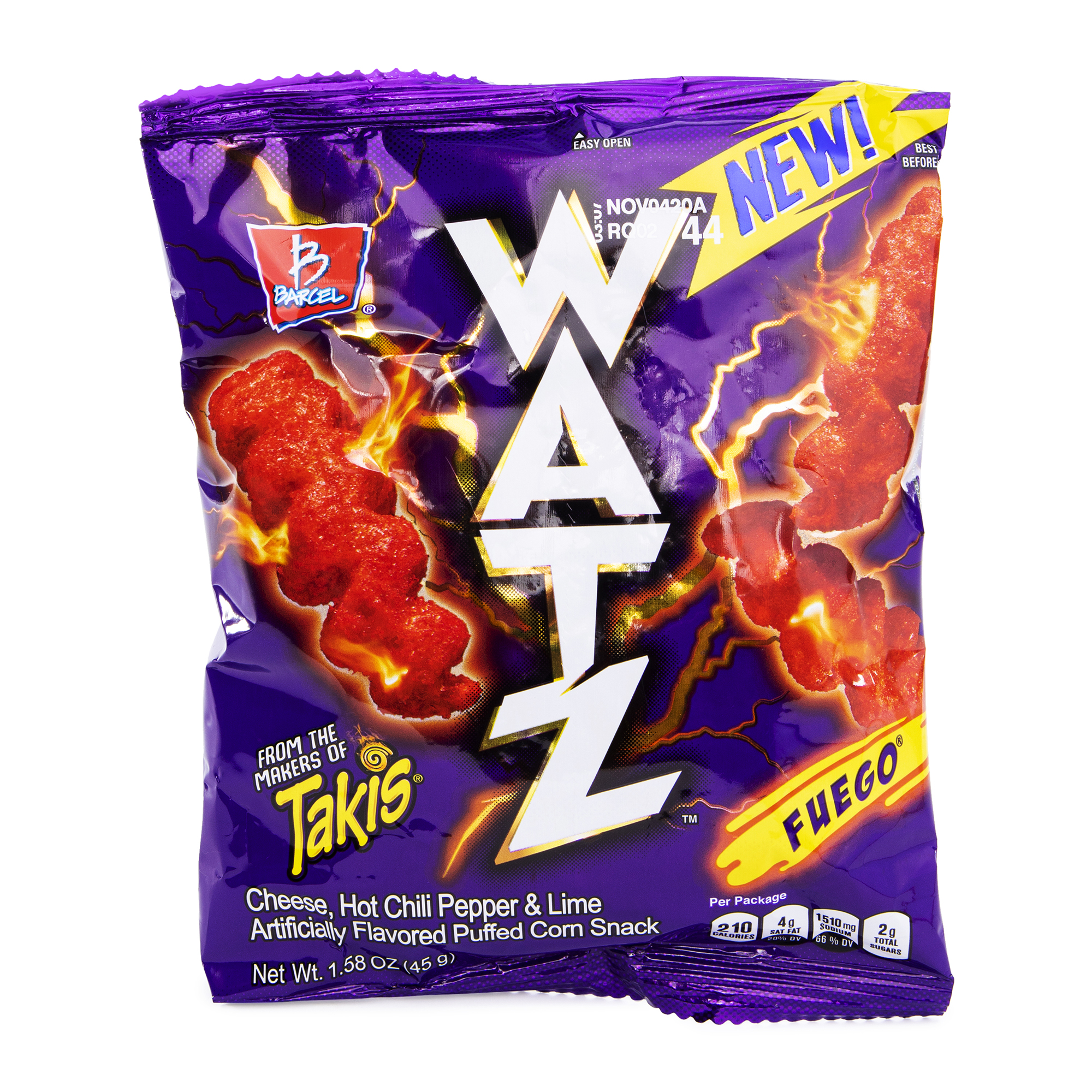 Watz™ Fuego® Puffed Corn Snack 1.58oz