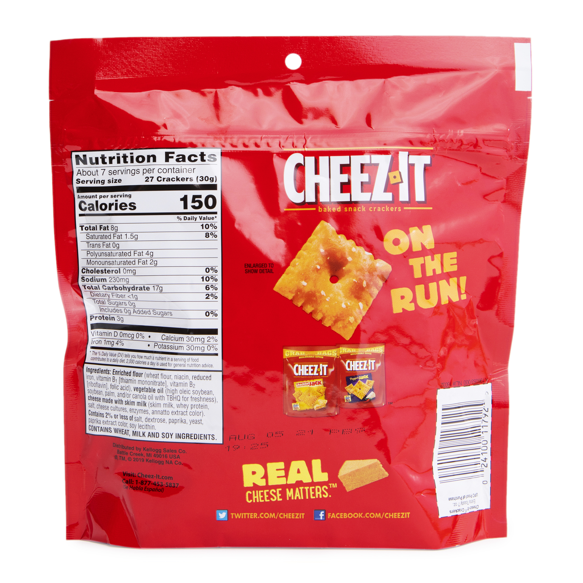 Cheez-It® Extra Toasty Baked Snack Crackers 7oz