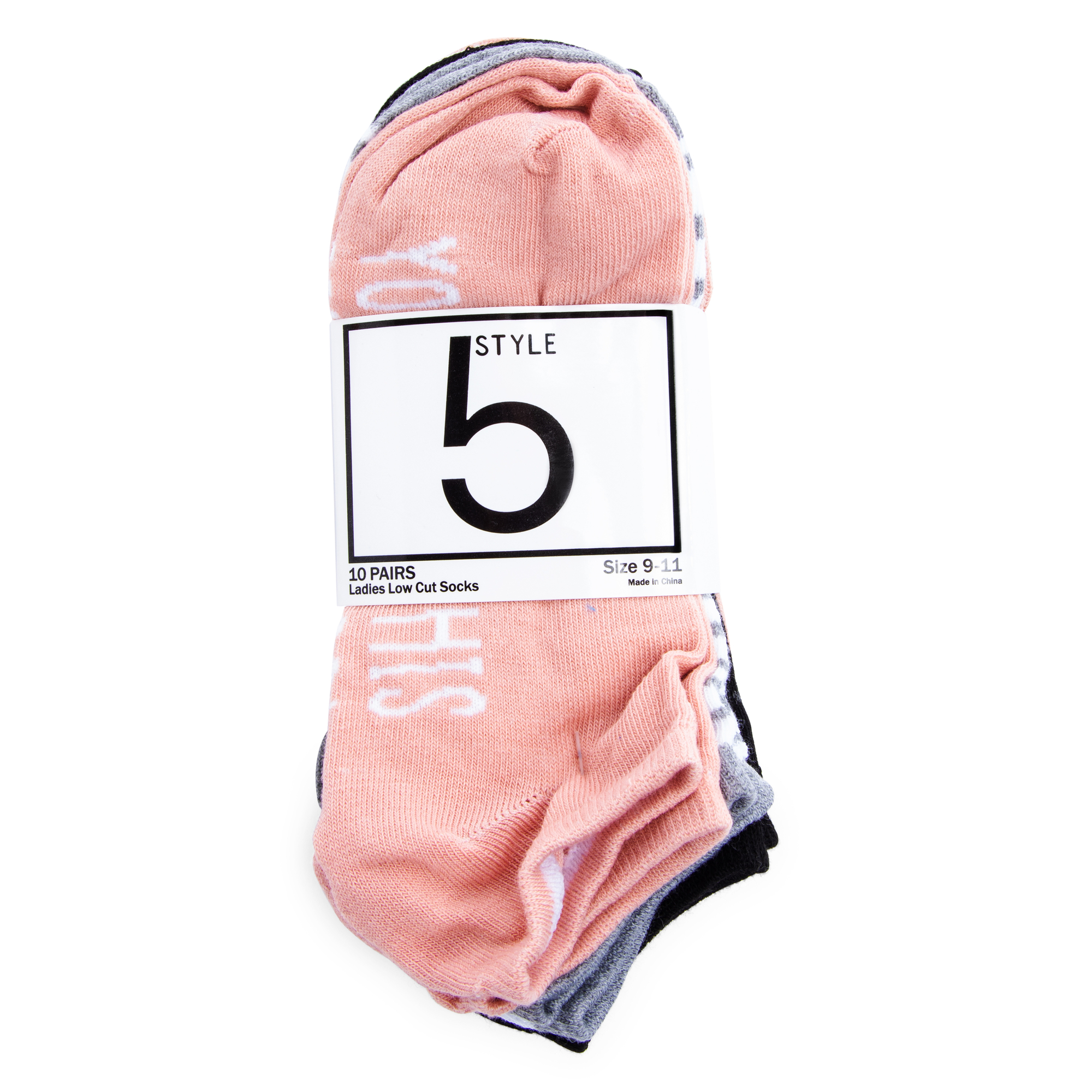 Low-Cut Ankle Socks 10-Pack - Quotes
