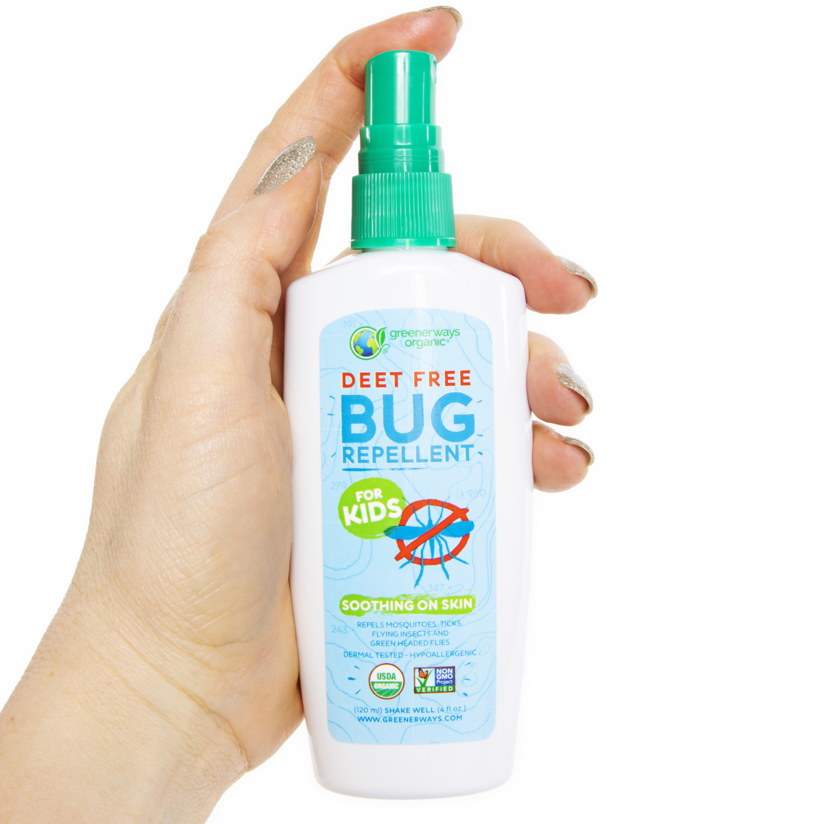Greenerways Organic® Deet-Free Bug Repellent For Kids 4 Fl.oz