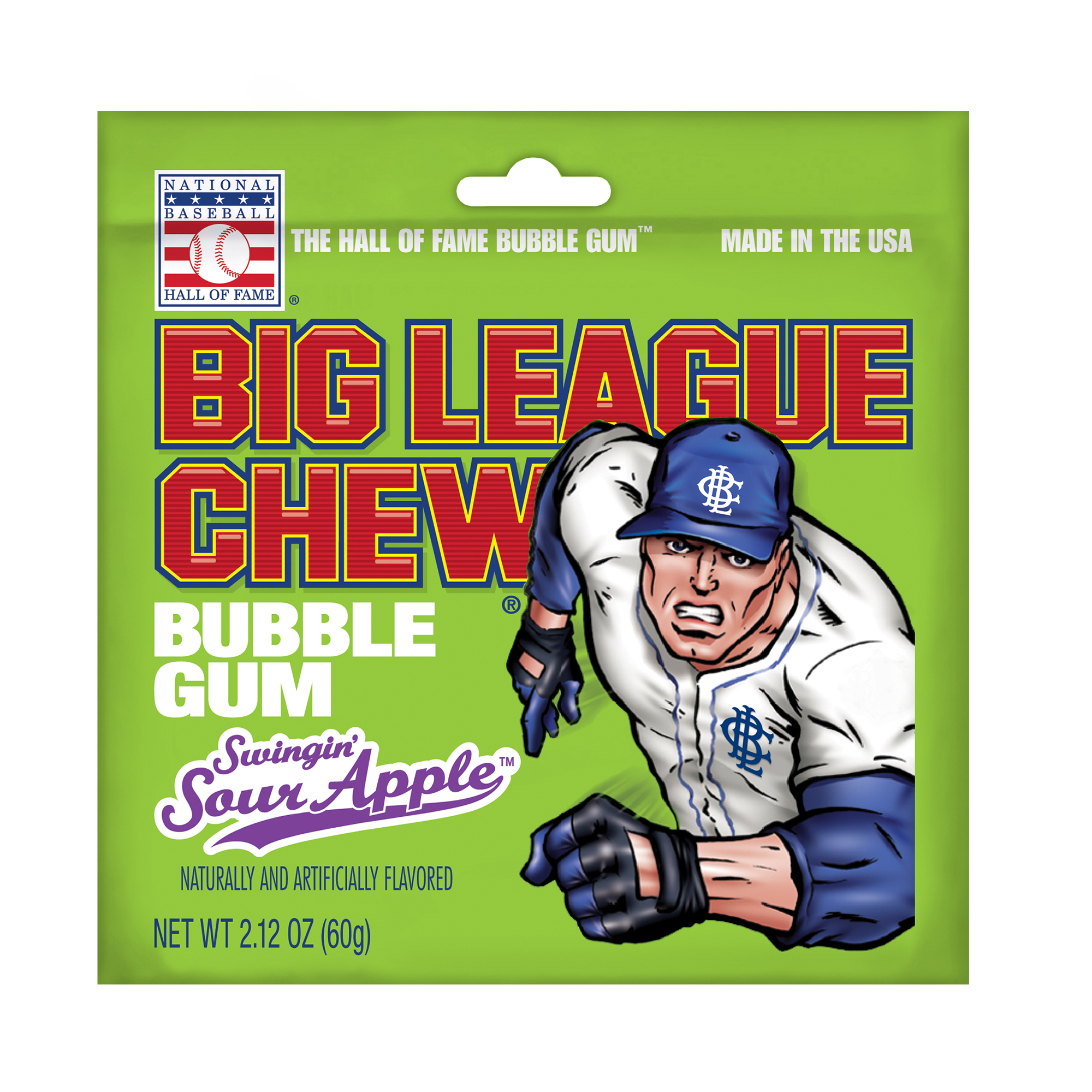 Big League Chew® Bubble Gum - Swingin' Sour Apple™ 2.12oz