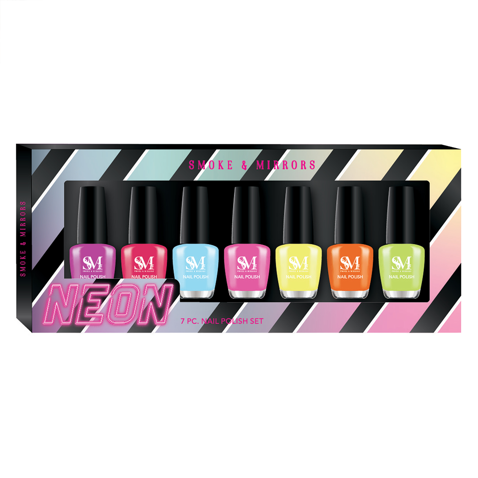 Smoke & Mirrors Neon Nail Polish 7-Piece Set