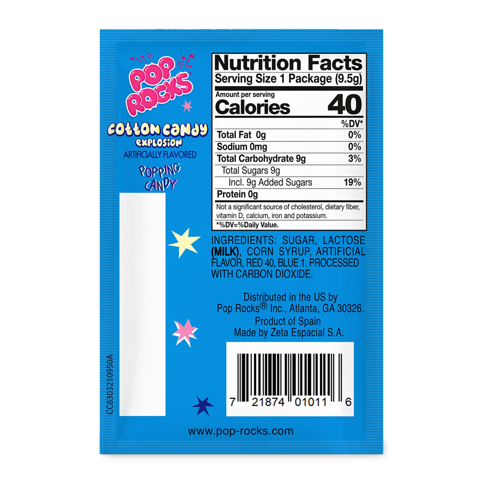 Pop Rocks® Cotton Candy Explosion Popping Candy 0.33oz