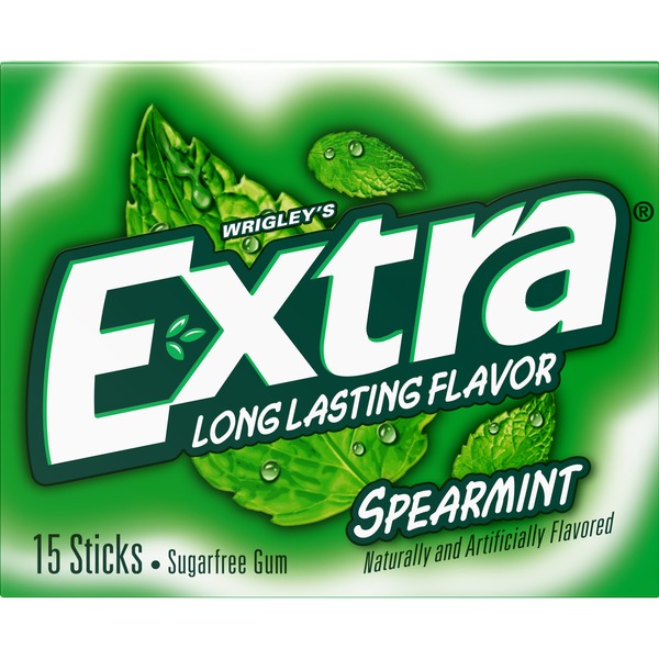 Extra® Spearmint Sugarfree Gum - 15 Sticks