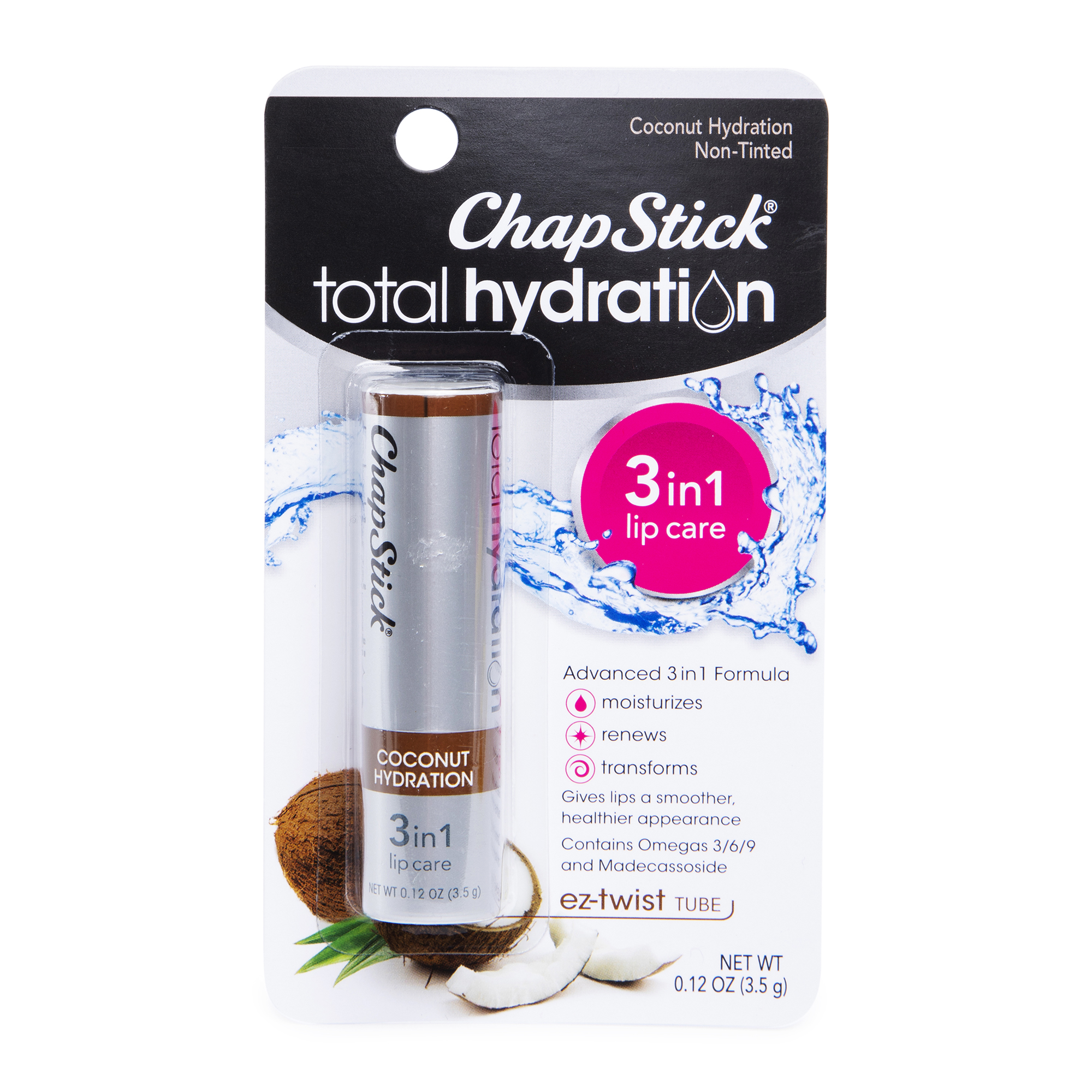 Chapstick® Total Hydration 3-in-1 Lip Care Coconut Hydration