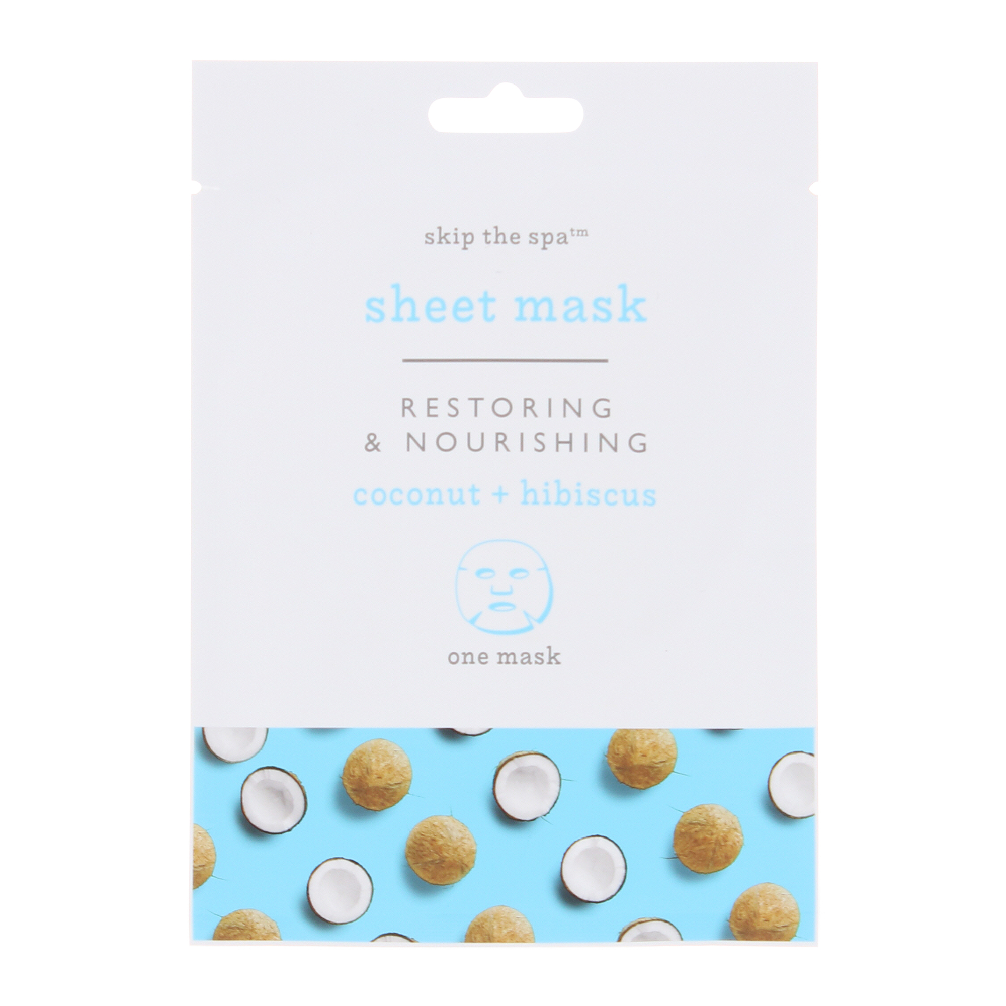 Restoring + Nourishing Sheet Face Mask With Coconut & Hibiscus