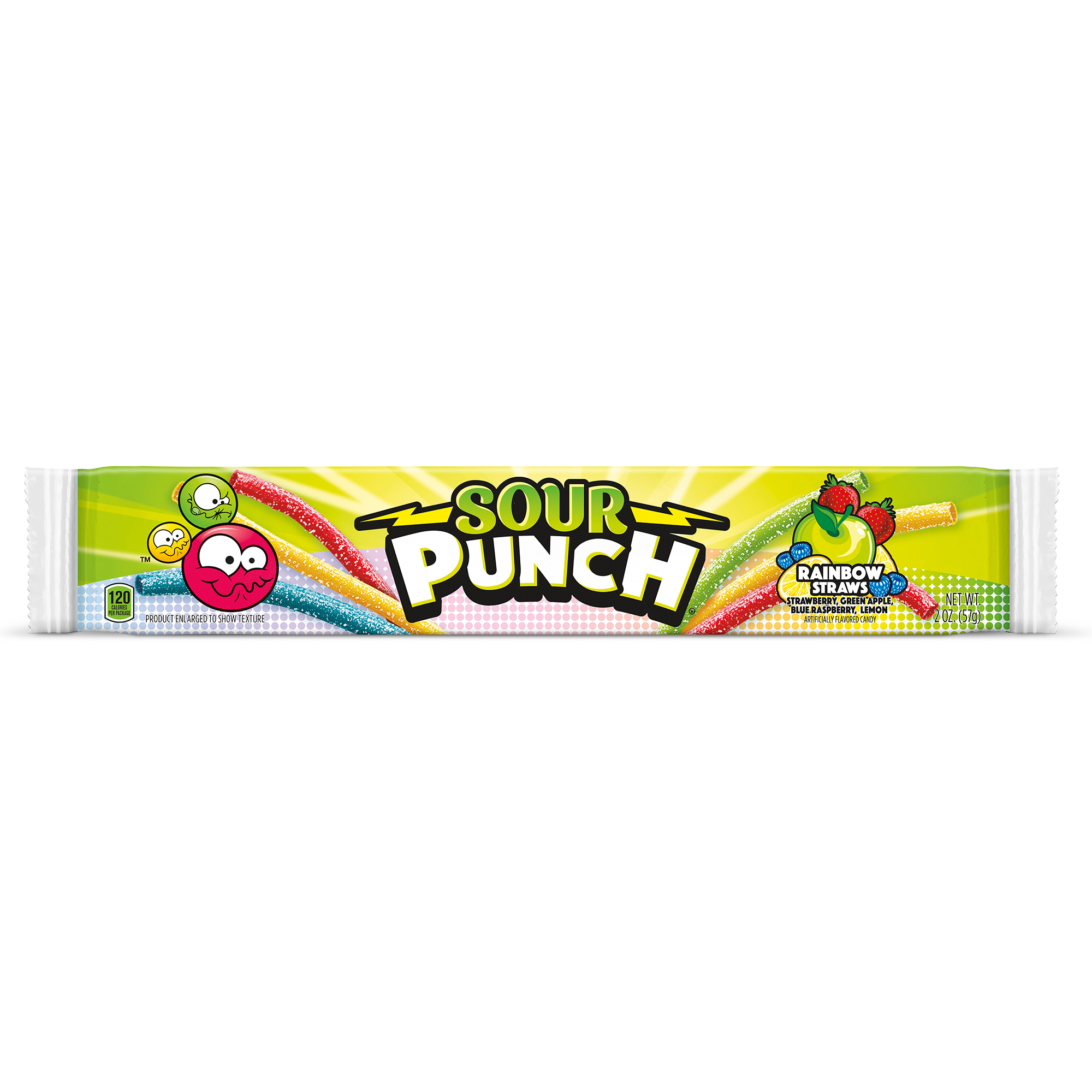 Sour Punch Straws® Rainbow Candy 2oz