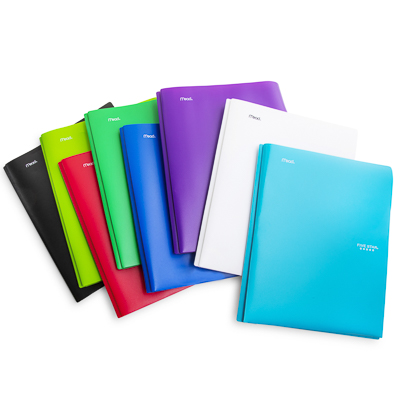 Mead® Five Star® 3-Prong Poly Folder With Pockets