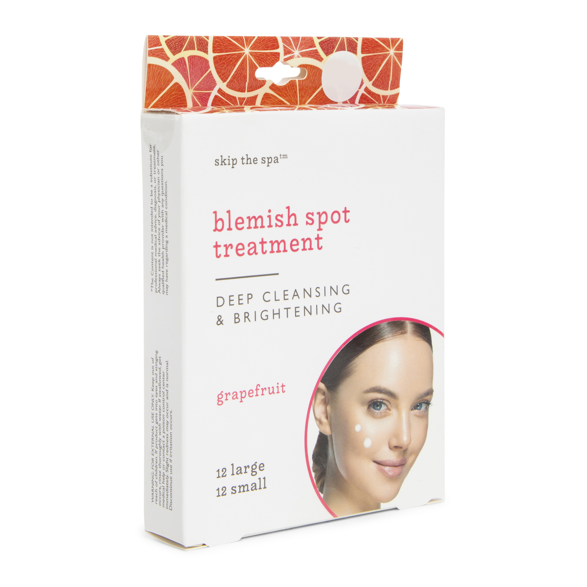 Skip The Spa™ Blemish Spot Treatment Stickers, Grapefruit 24-Count