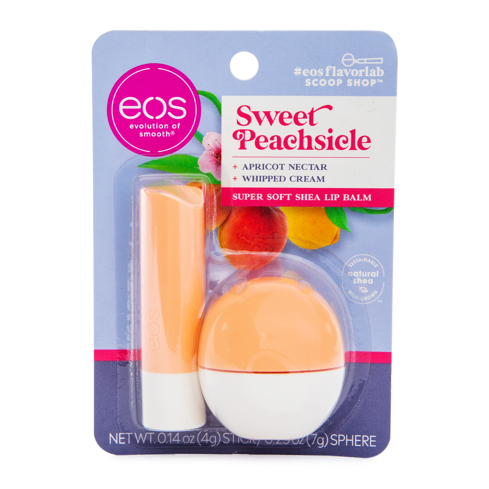 Eos® Sweet Peachsicle Stick & Sphere Lip Balm 2-Pack