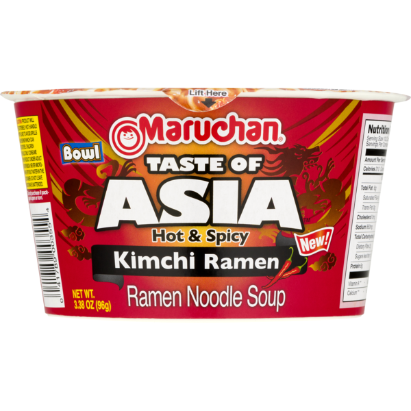 Maruchan® Taste Of Asia Hot & Spicy Kimchi Ramen Noodle Soup Bowl 3.38oz
