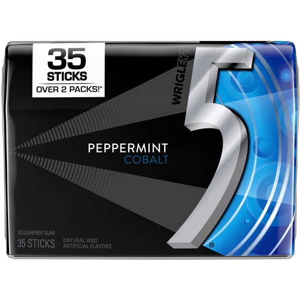 Wrigley's 5® Peppermint Cobalt Gum - 35 Sticks