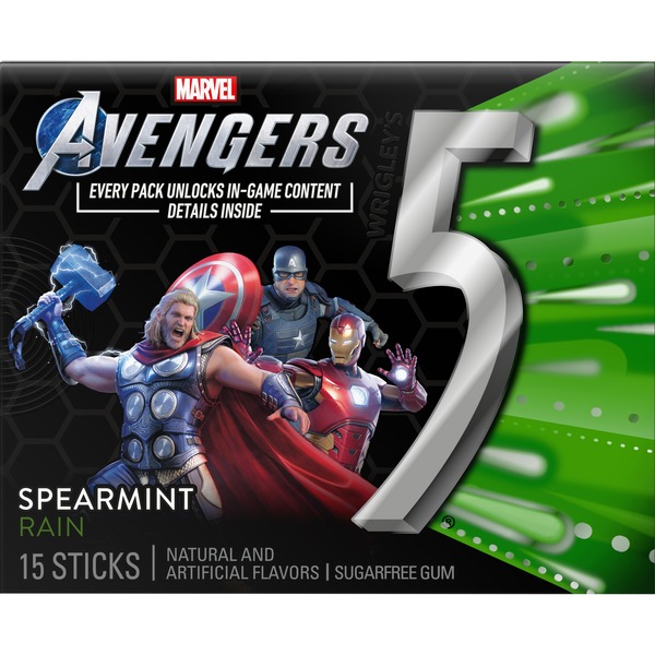 Wrigley's 5® Spearmint Rain Gum - 15 Sticks