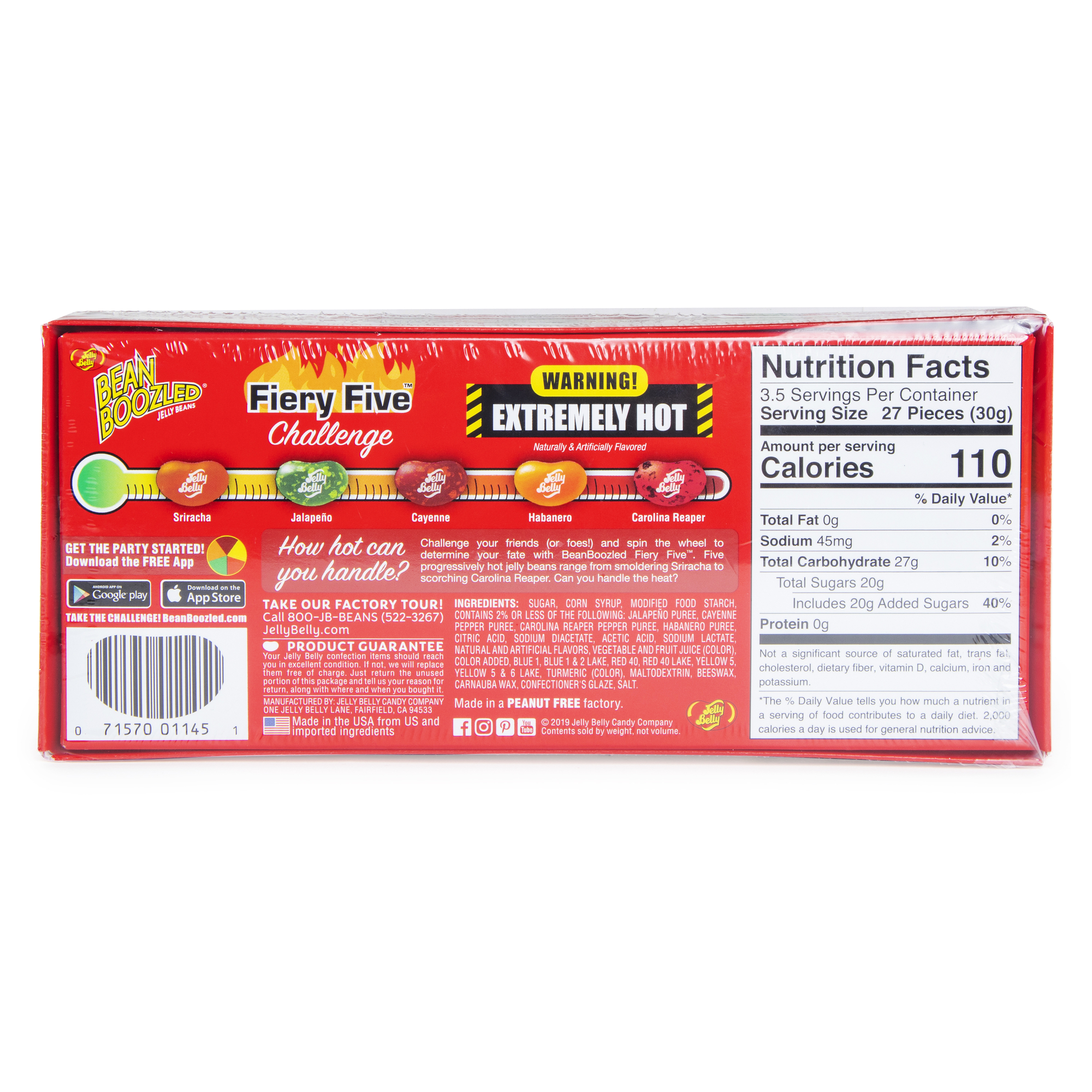 Jelly Belly® Beanboozled® Fiery Five™ Challenge Jelly Beans 3.5oz