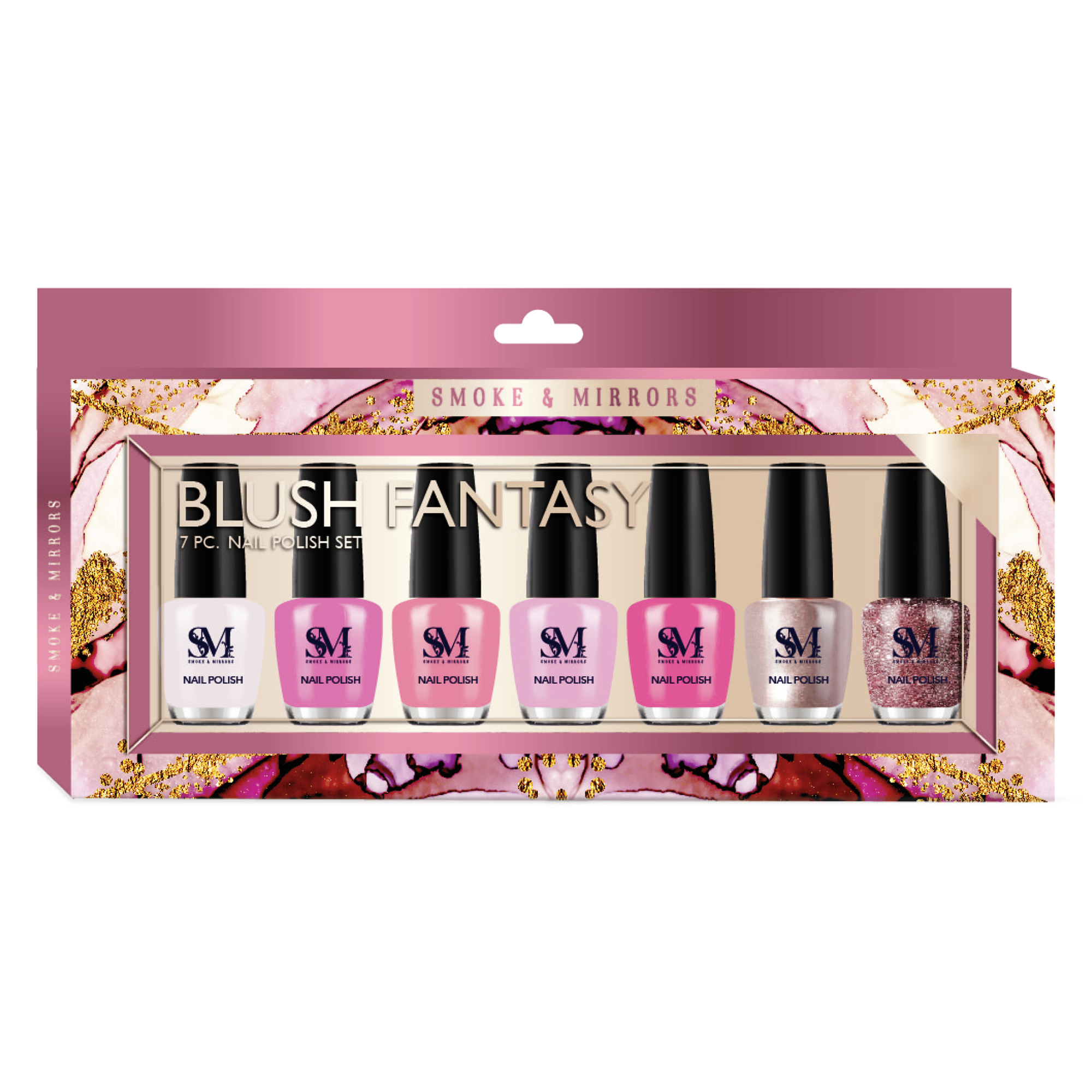Smoke & Mirrors Blush Fantasy Nail Polish 7-Piece Set